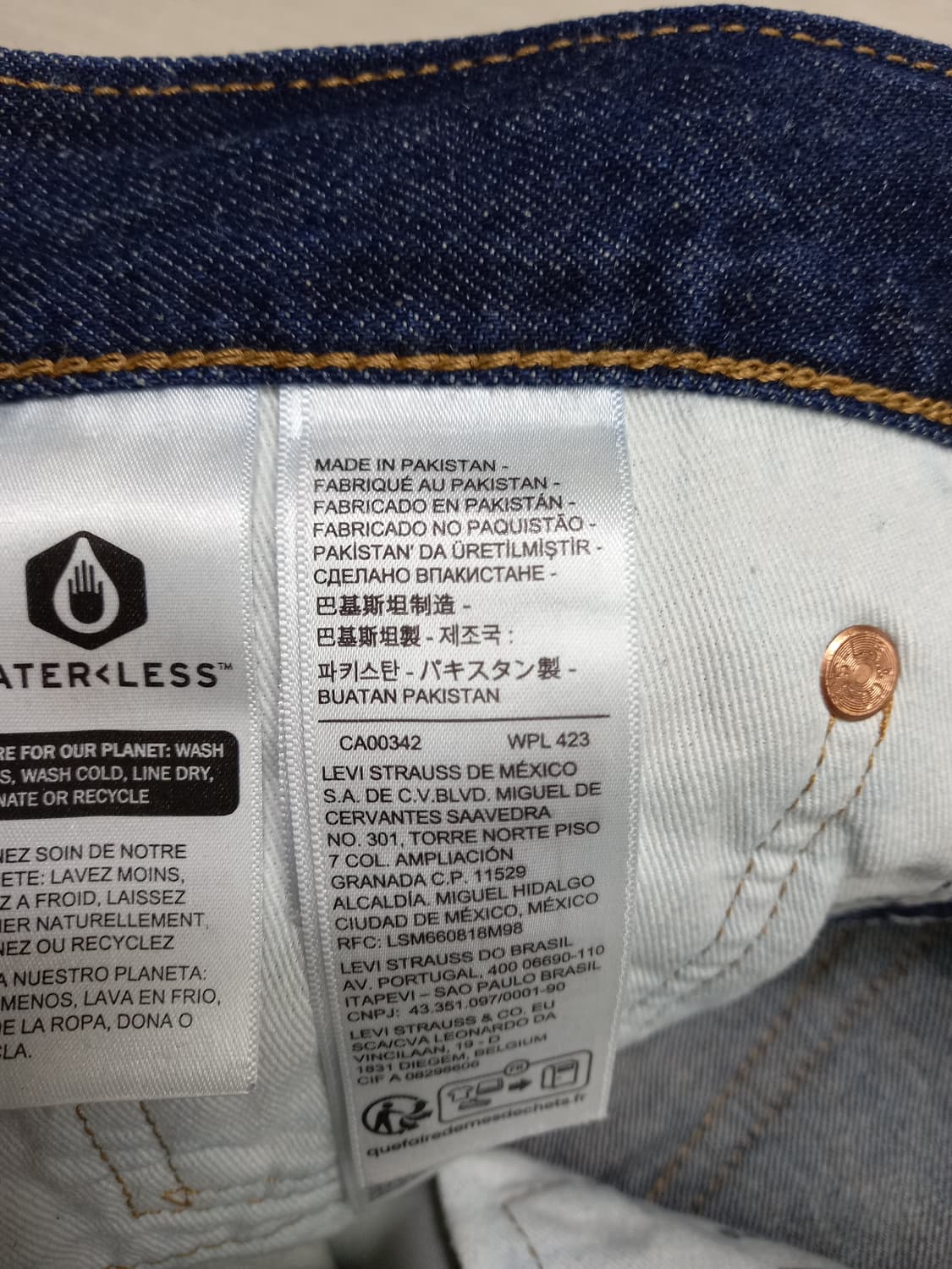 33 빅E 리바이스568 린넨18% 세미와이드진 33-430 상품이미지8