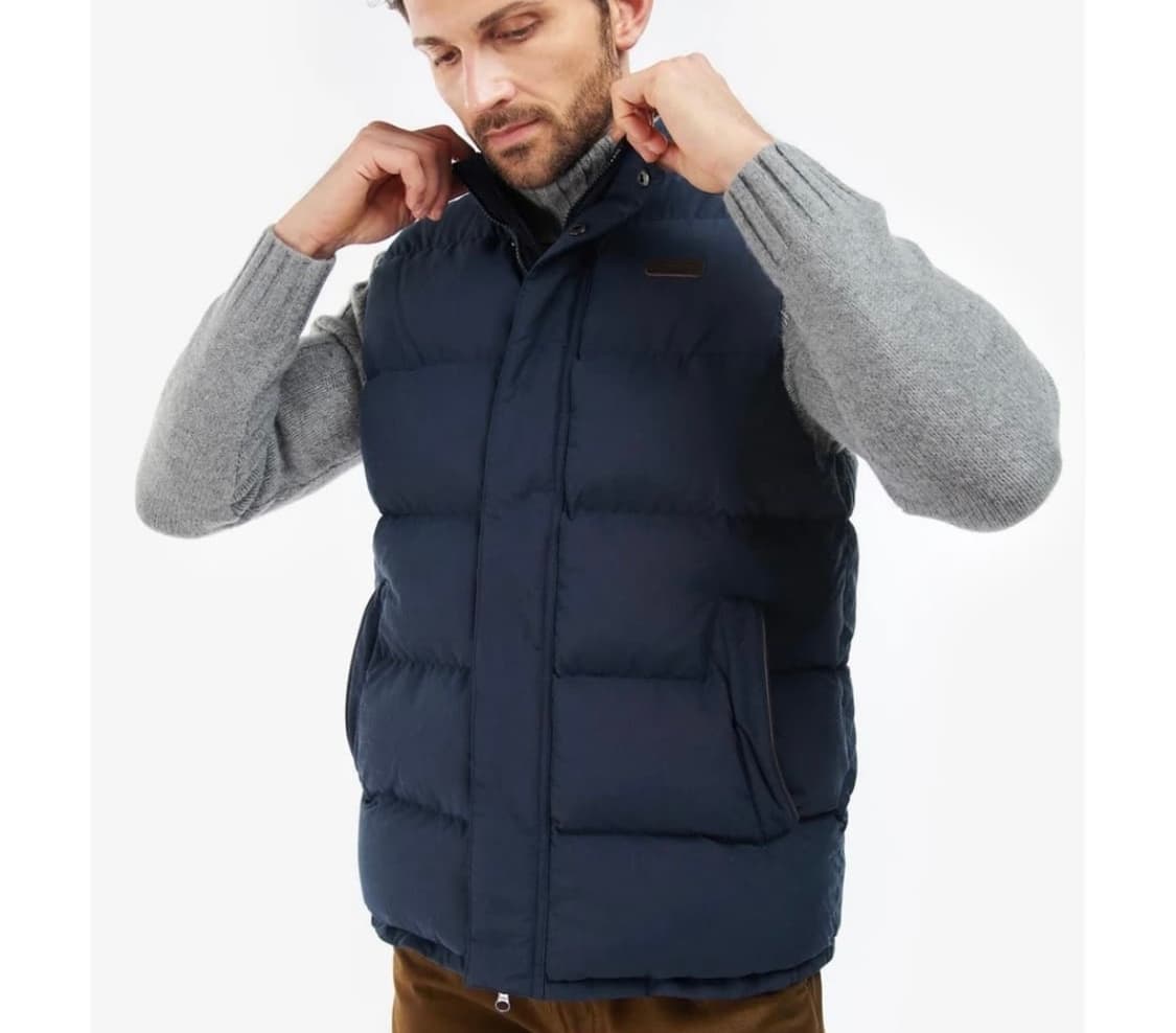 바버 패딩 조끼 2XL 네이비 상품이미지8