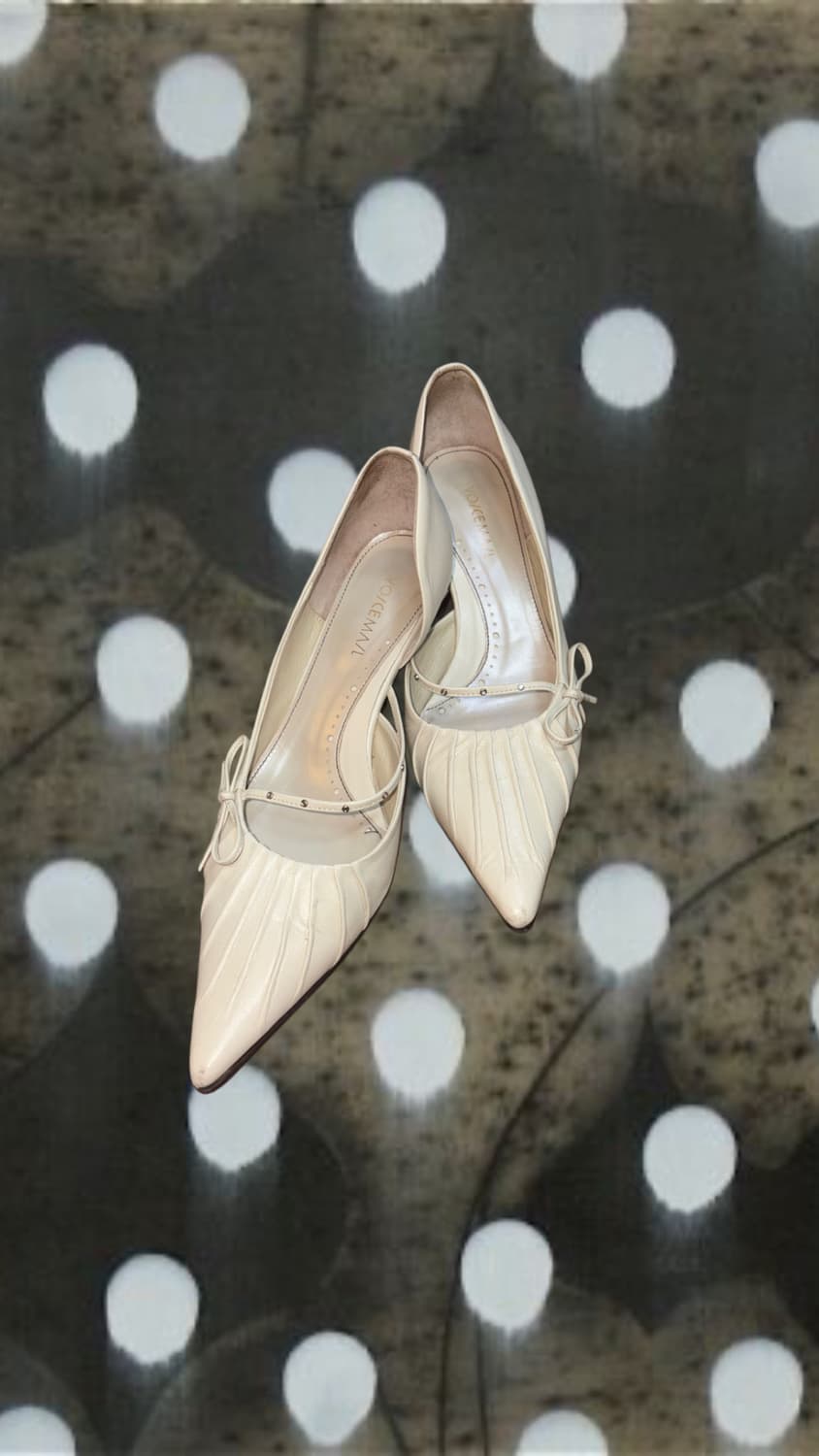 빈티지 리본 스틸레토 힐 (235) 상품이미지1