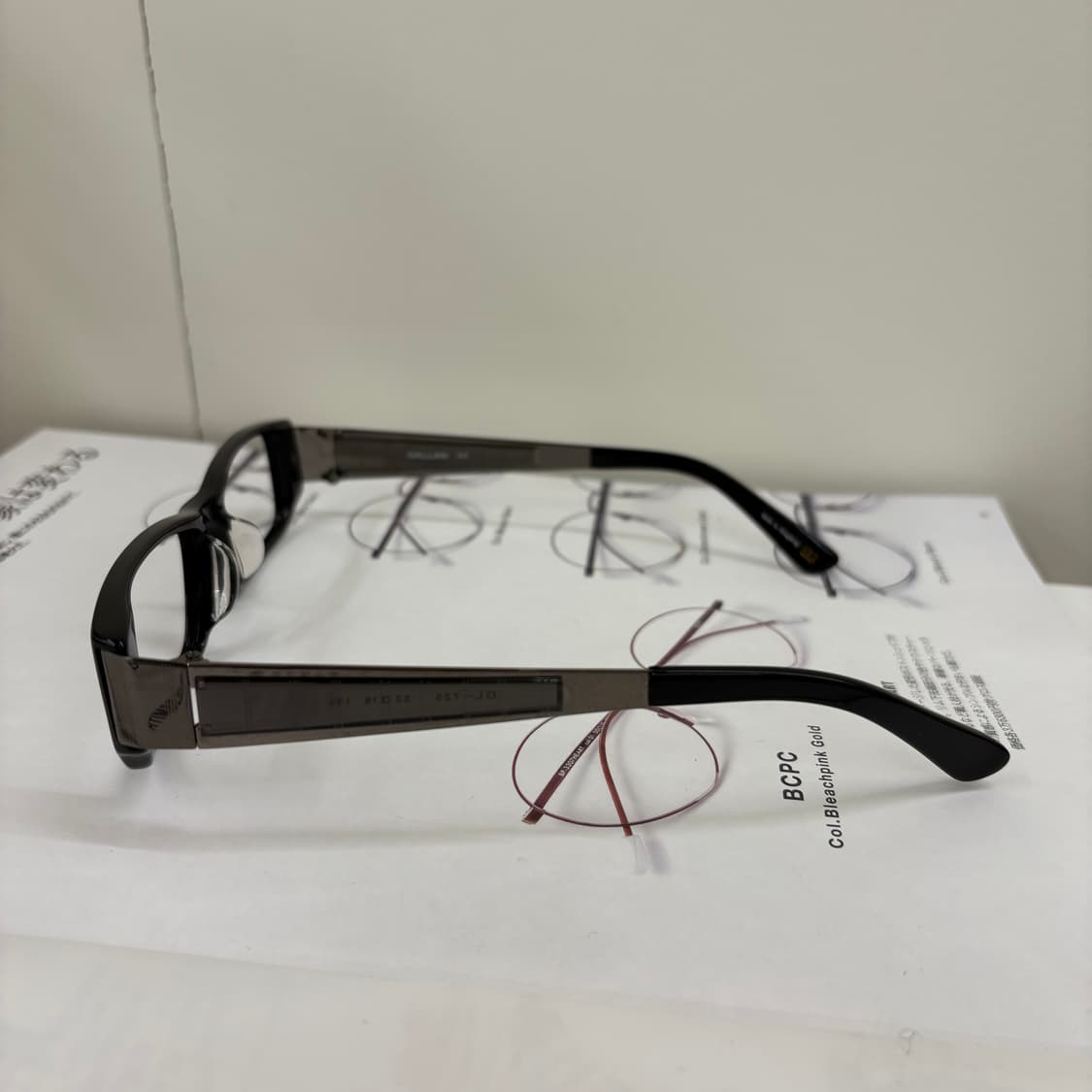 Gallan 겔랑 체크 뿔테 안경 상품이미지3