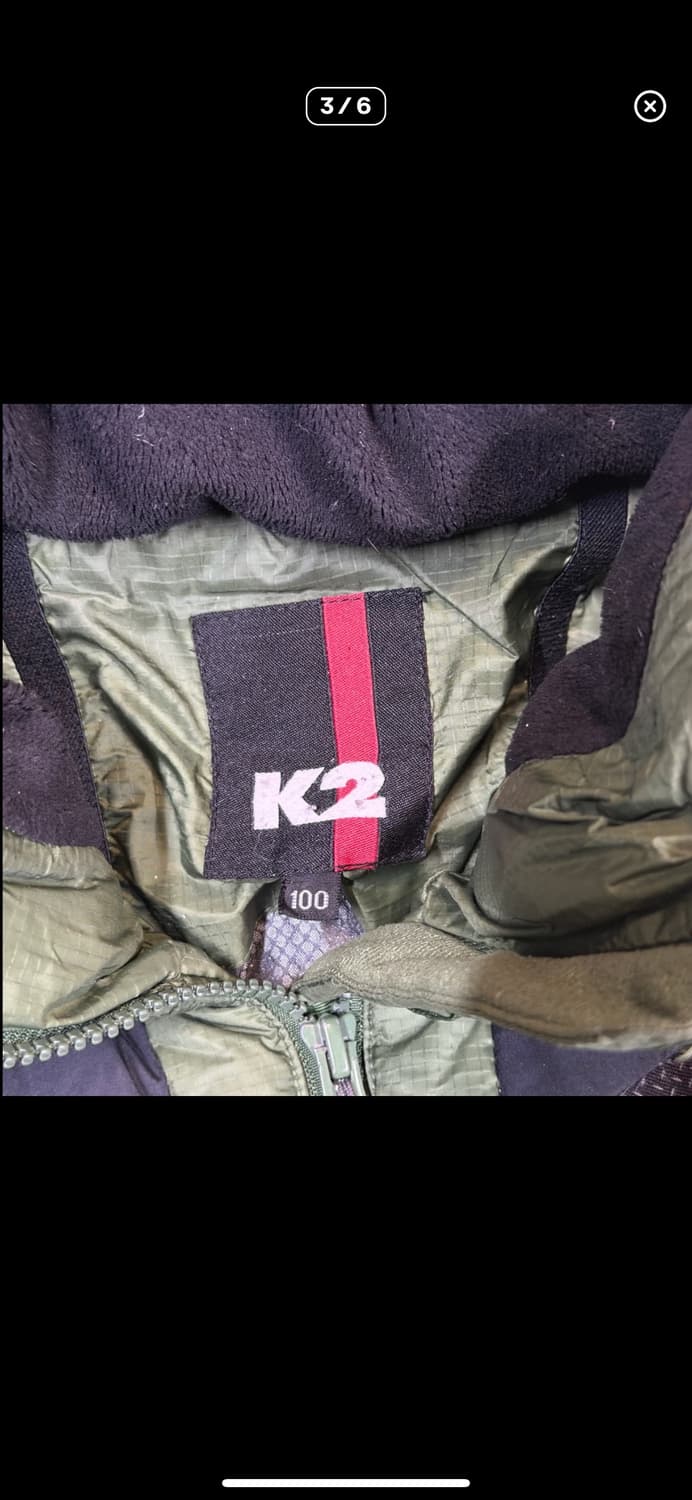  (바배) K2 구스다운 그린 패딩 상품이미지3