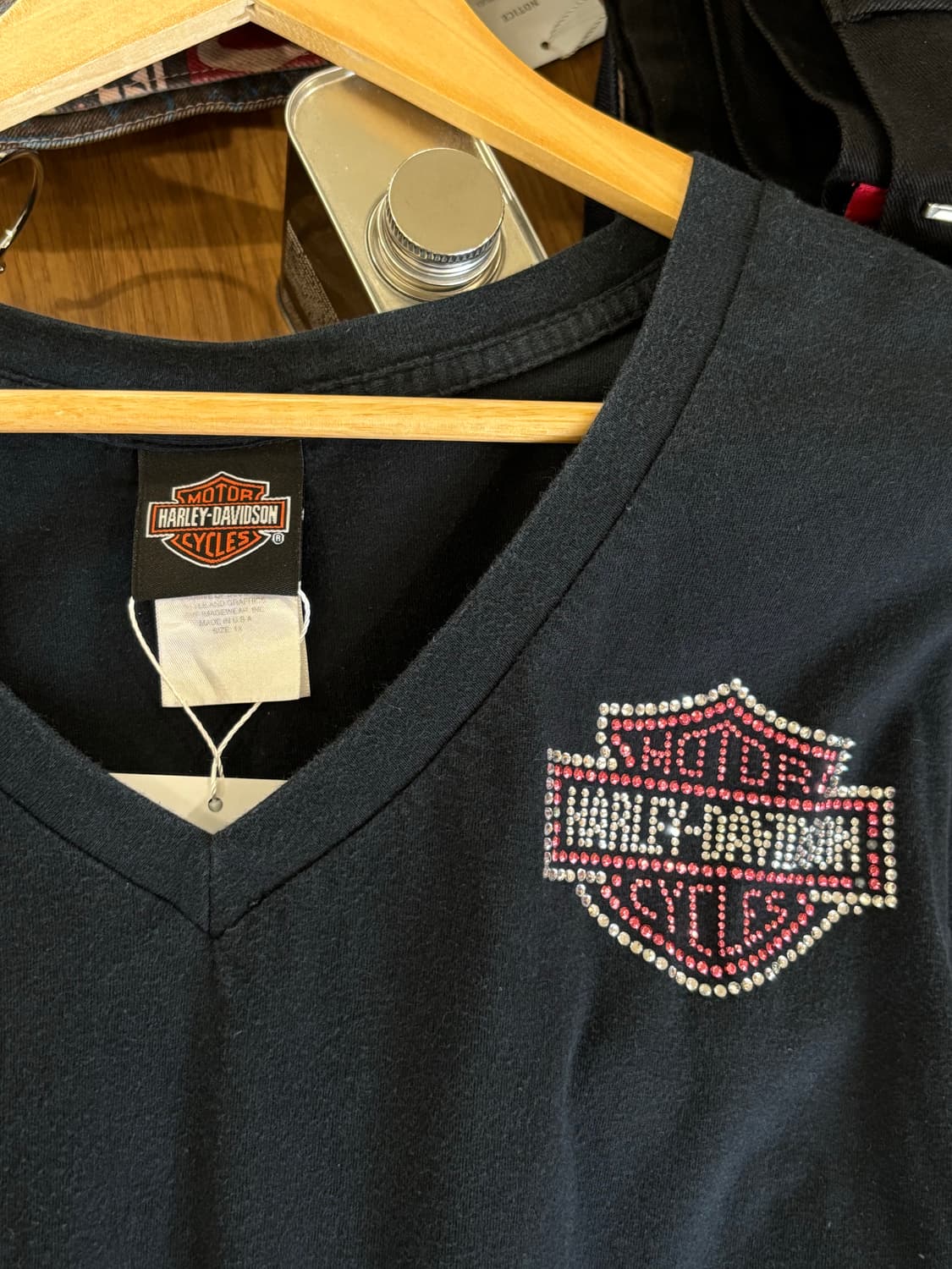 harley davidson 할리 데이비슨 스팽글 반팔티 상품이미지4