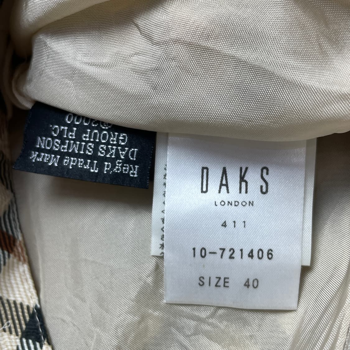 [택포] 닥스 체크 미디 플레어 스커트 치마 상품이미지5