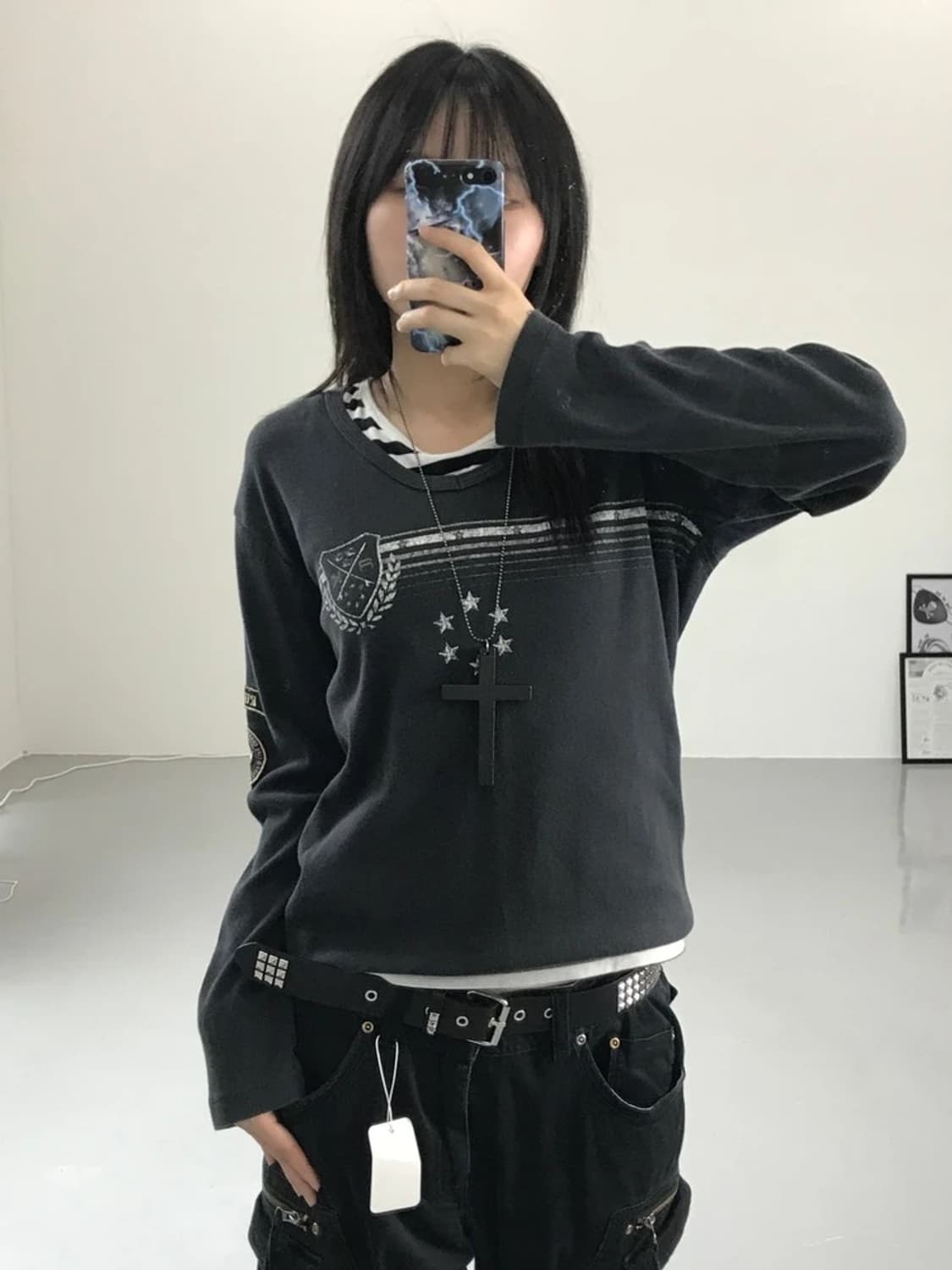 RUSS.K jpn 프린팅 롱 슬리브 상품이미지2