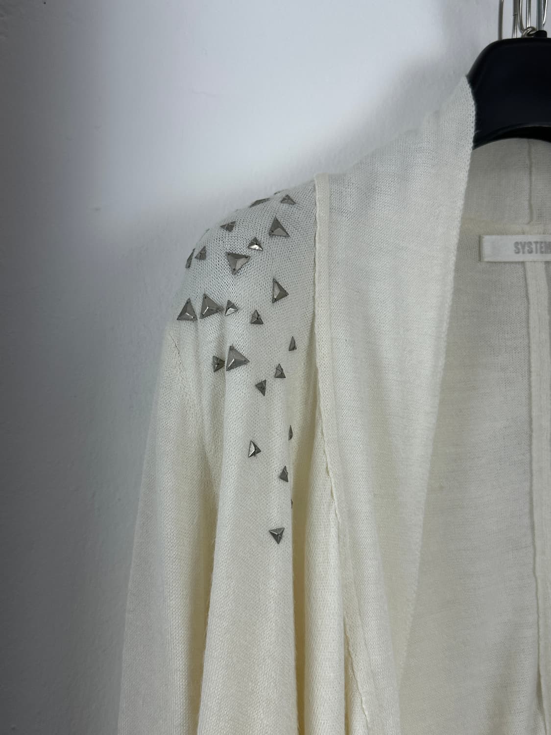 SYSTEM asymmetric drape stud cardigan 상품이미지8