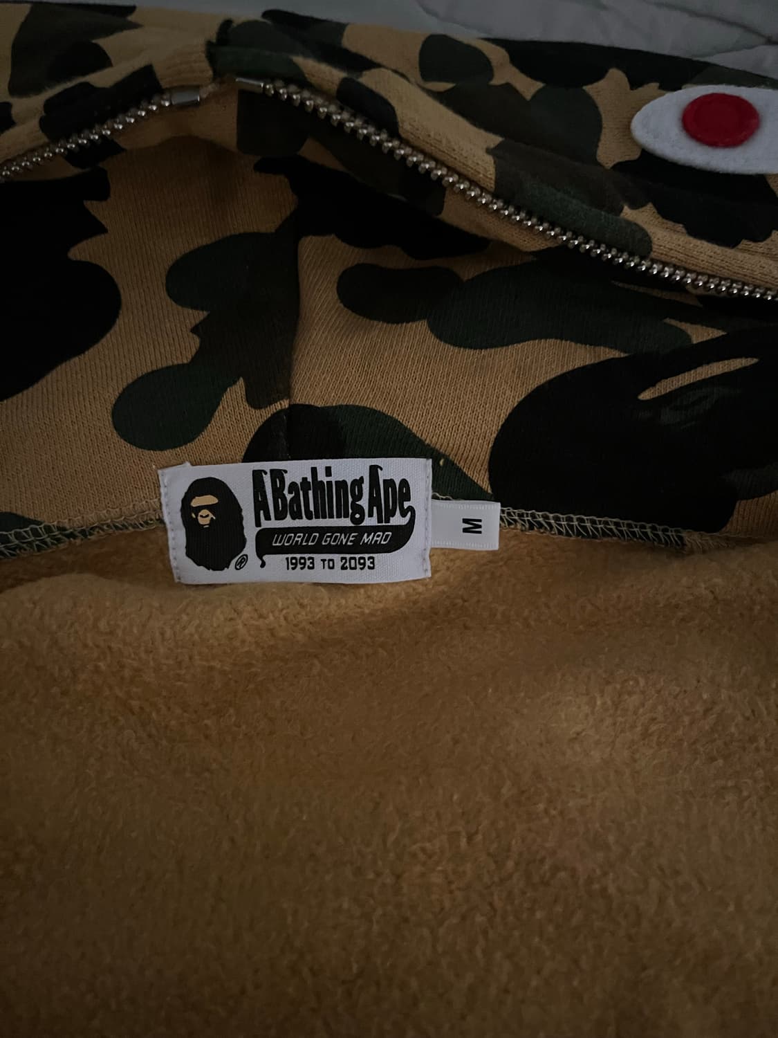 BAPE 1st ponr샤크후드 황계-M 상품이미지3