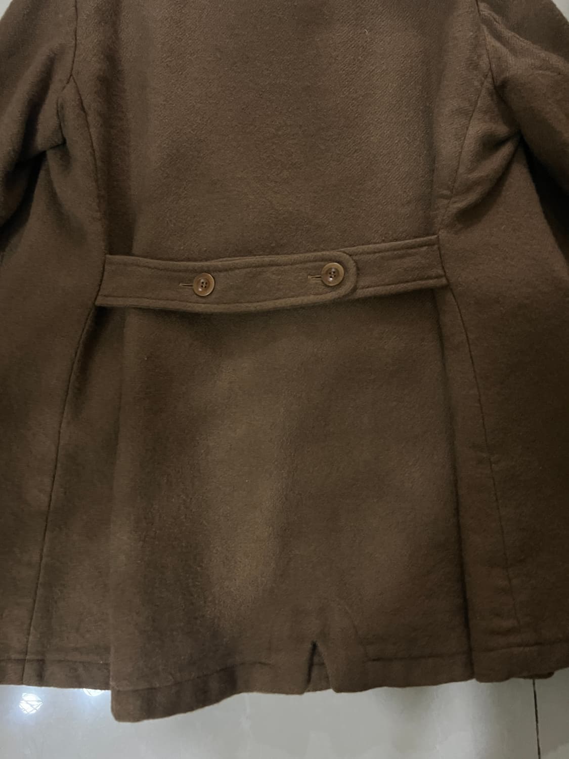 Miu Miu 2000s 남성복 울 밀리터리 더블 브레스티드 코트 상품이미지7