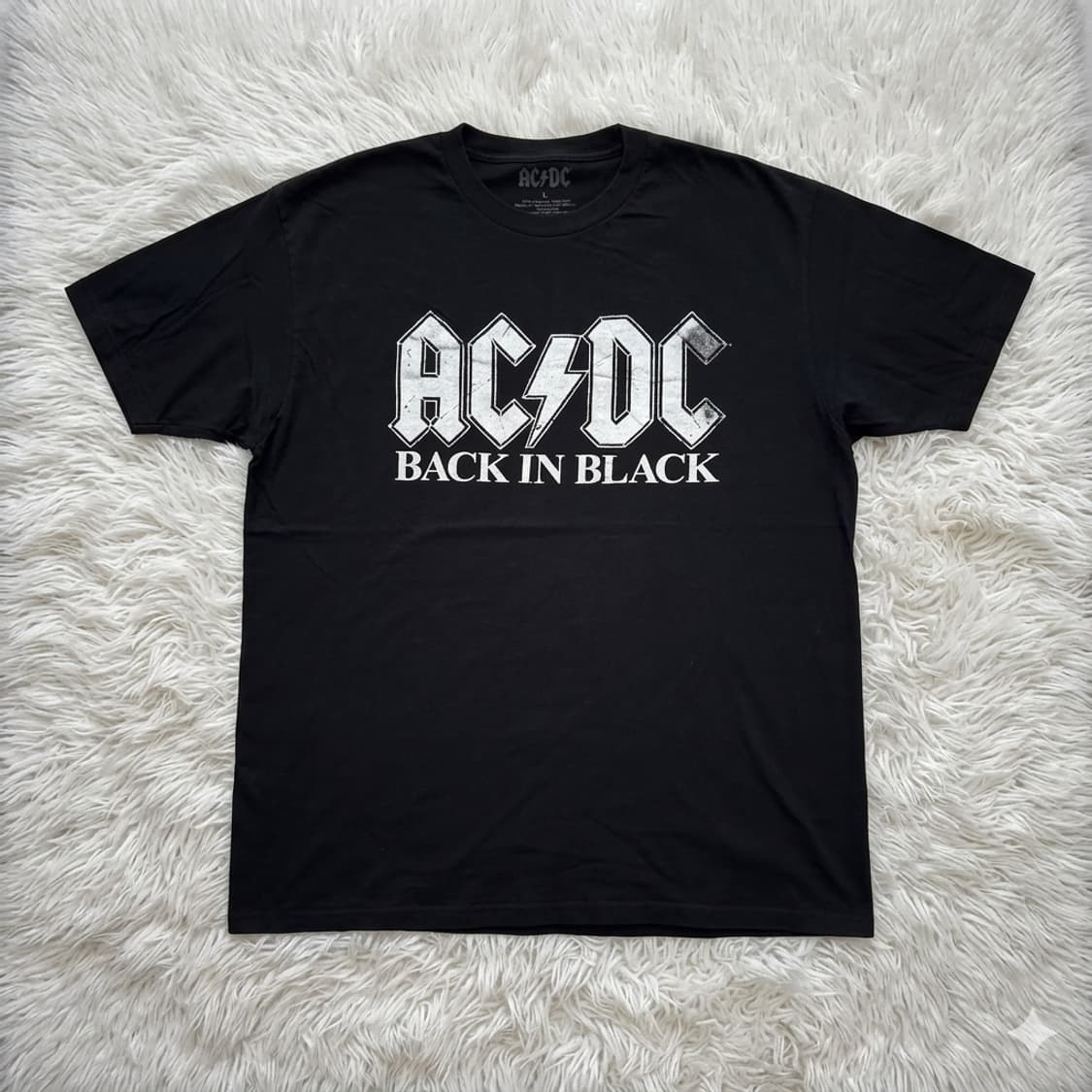 ACDC 오피셜 백인블랙 빈티지 밴드 반팔티 L 상품이미지1