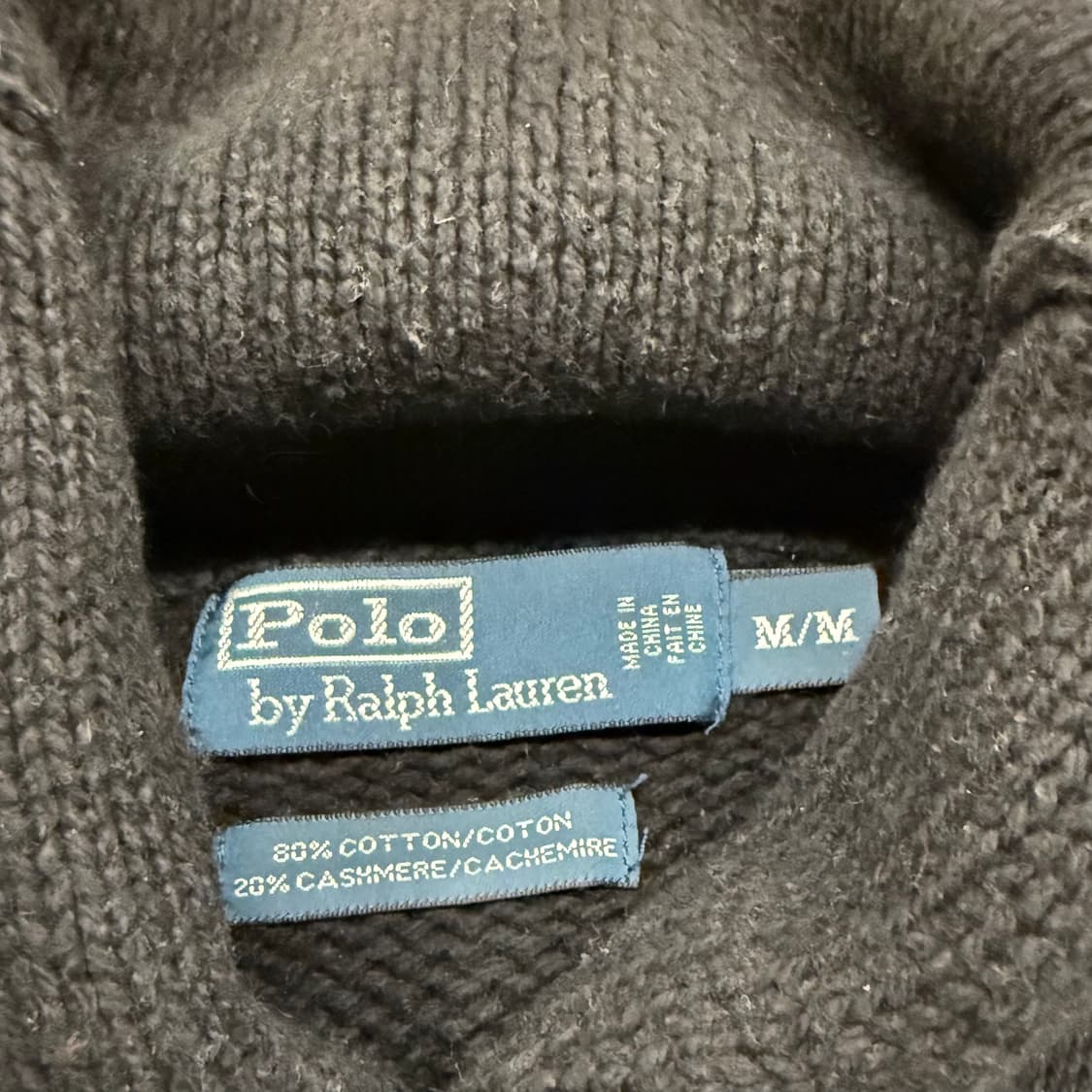 폴로 블랙 모리 빈티지 카라 니트 상품이미지5