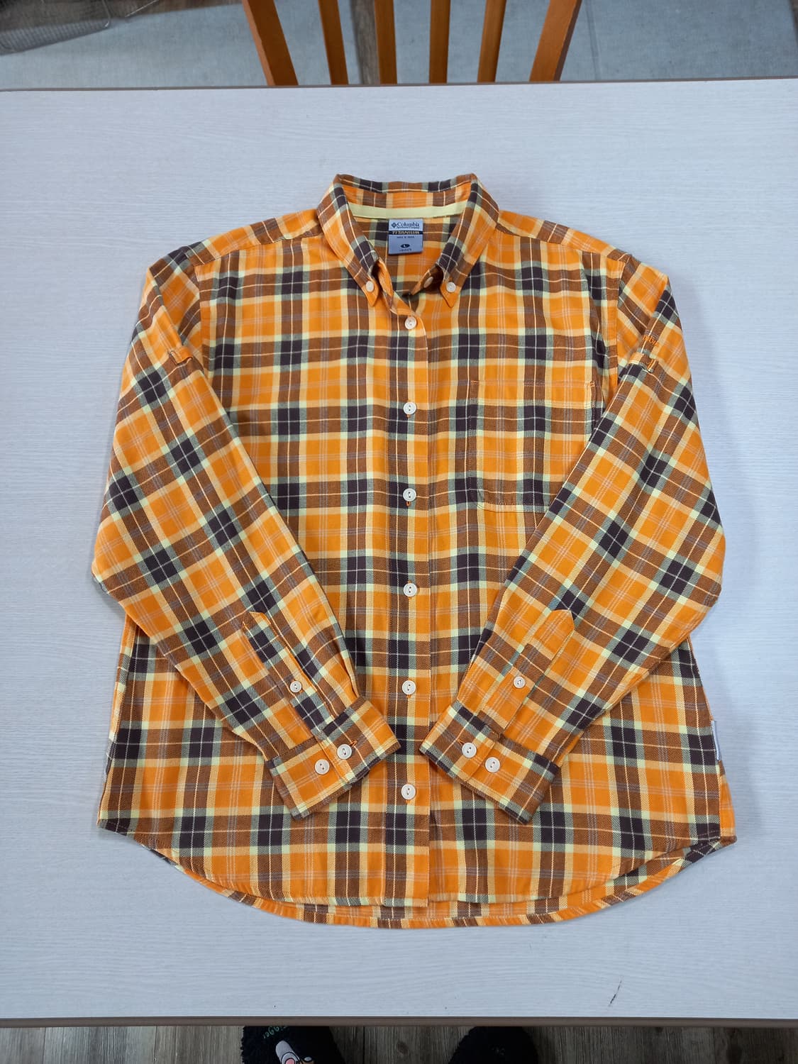 L100 Columbia 가을겨울용 여성 체크 셔츠 L-693 상품이미지3