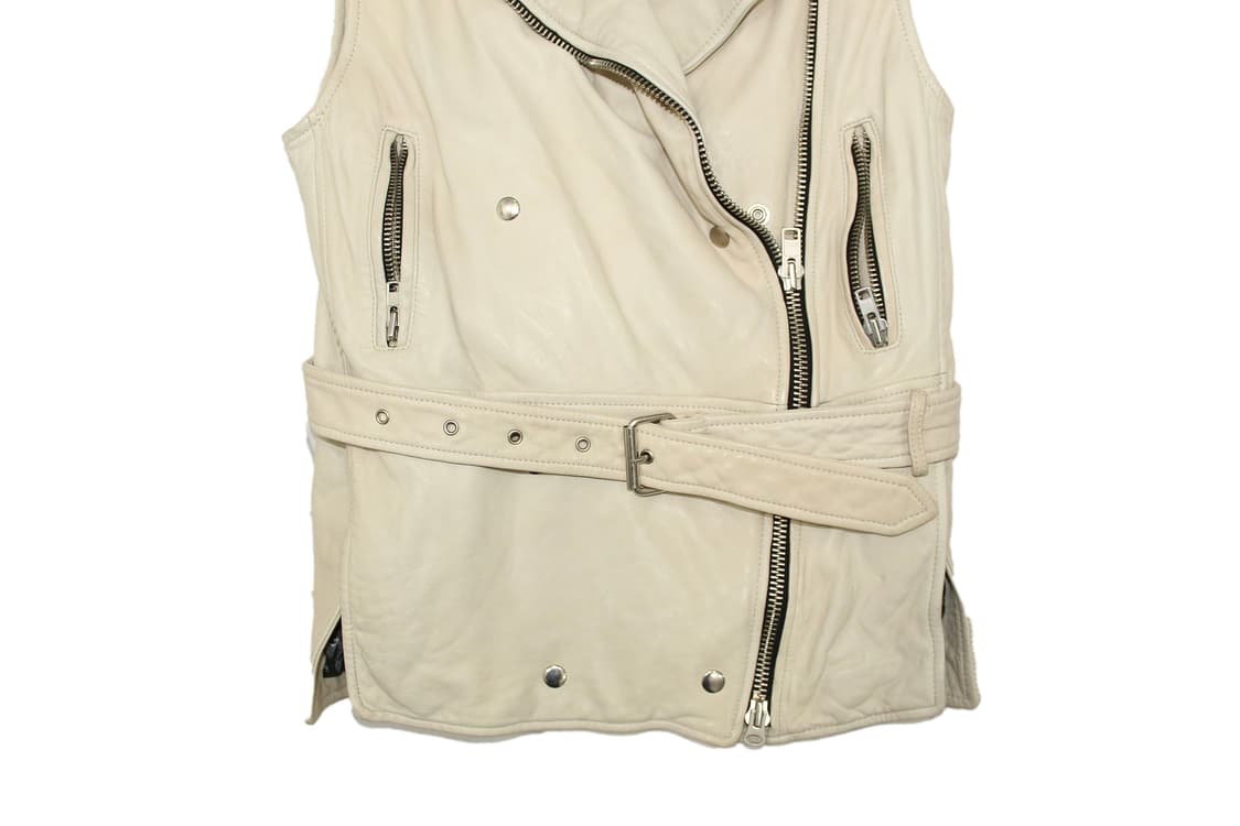 Isabel Marant 이자벨마랑 2WAY 램스킨 레더 바이커 베스트 상품이미지4