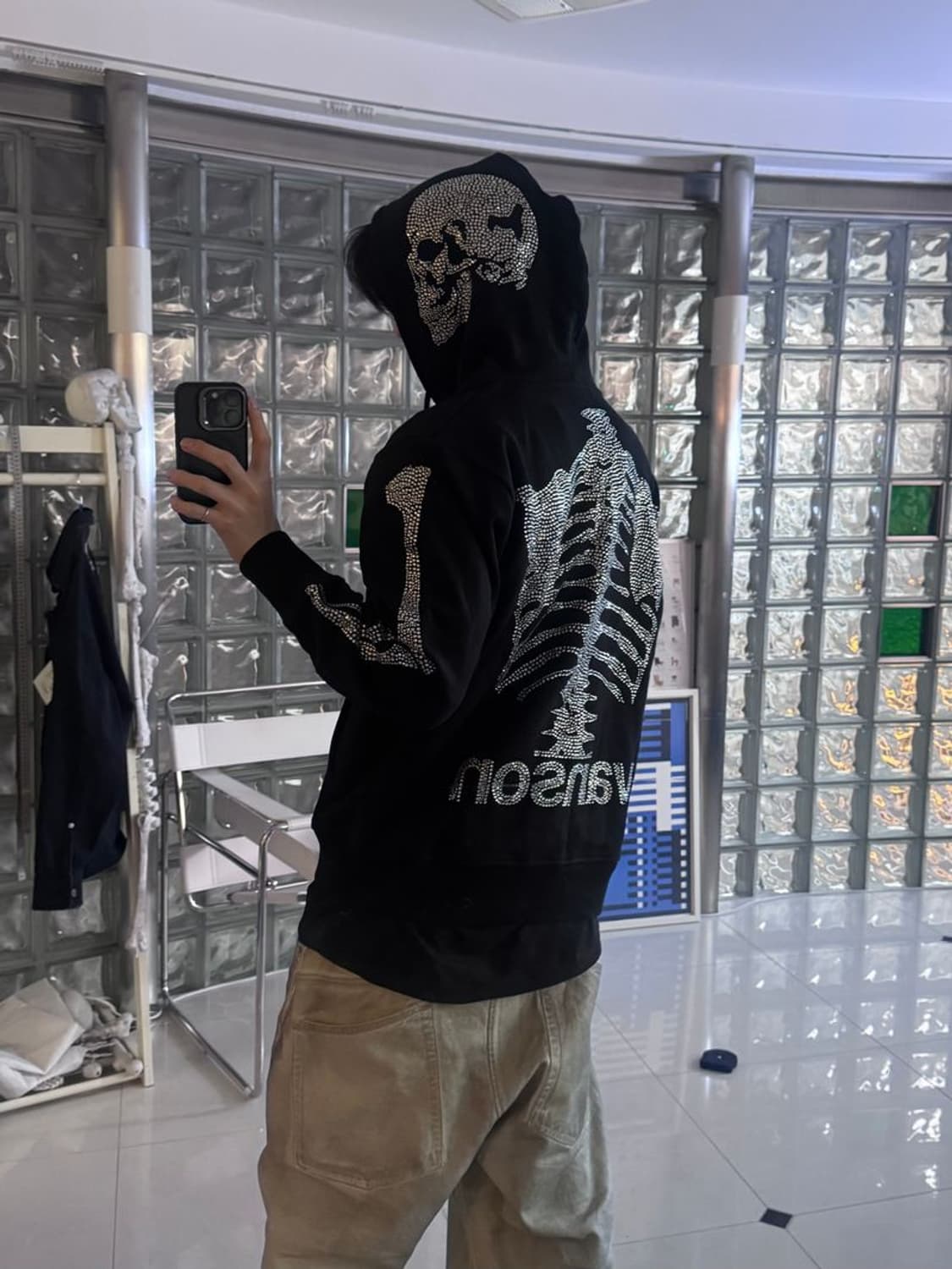 50TH STONE ZIP HOOD 스톤 지퍼 후드티 NVSZ-2411 상품이미지2