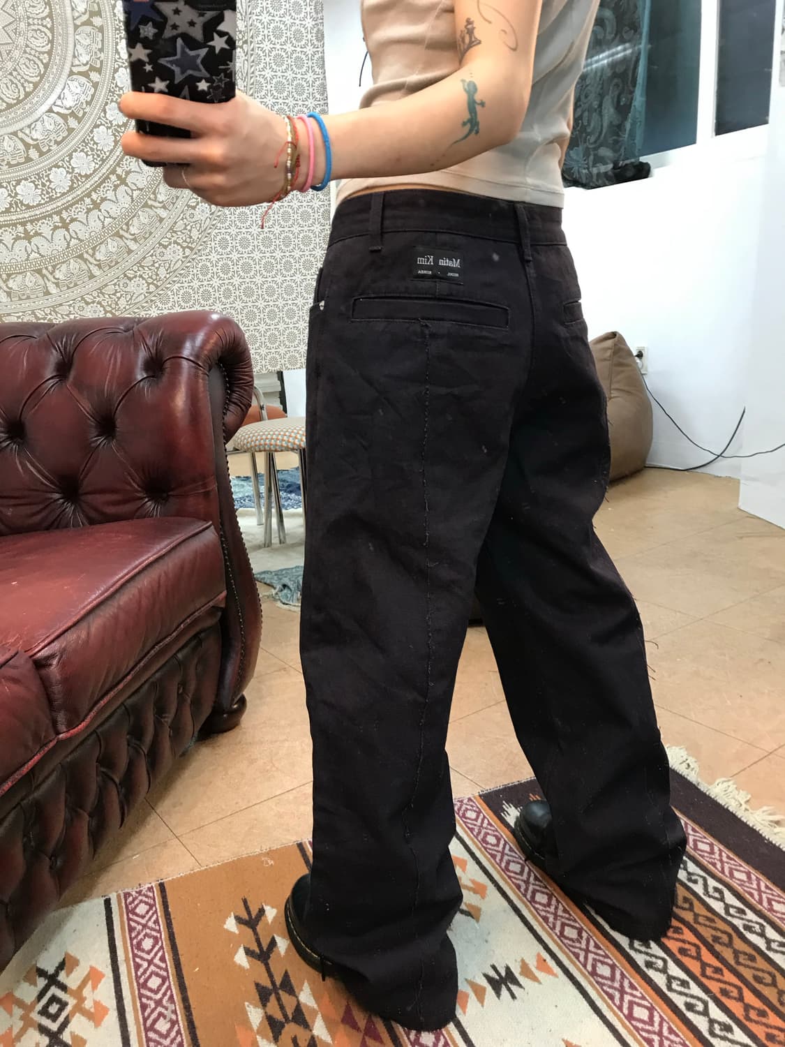 마뗑킴 절개 디테일 팬츠  상품이미지2