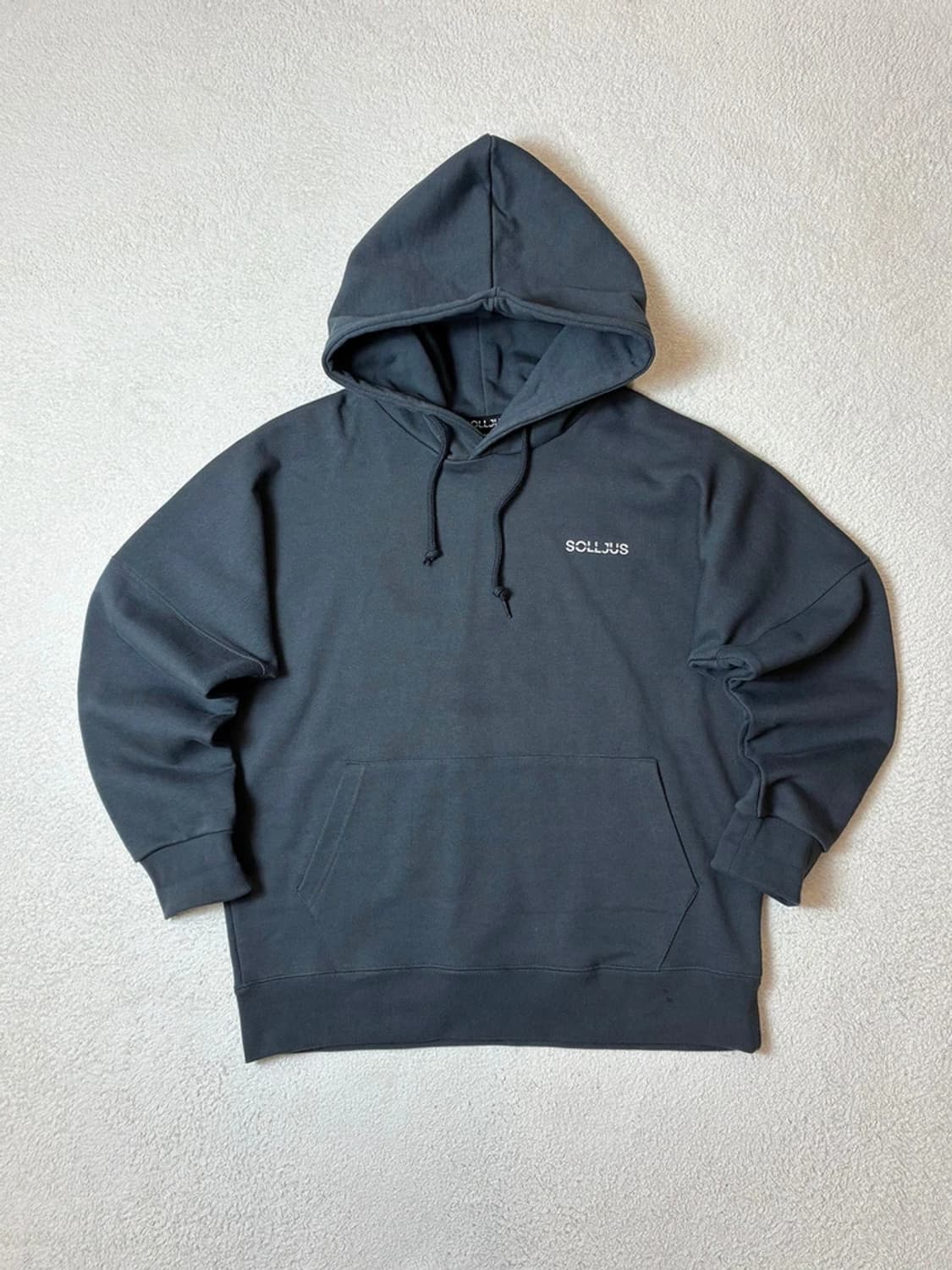 Solljus 헤비코튼 자수 오버핏 로고 후드티 PN6677 상품이미지4