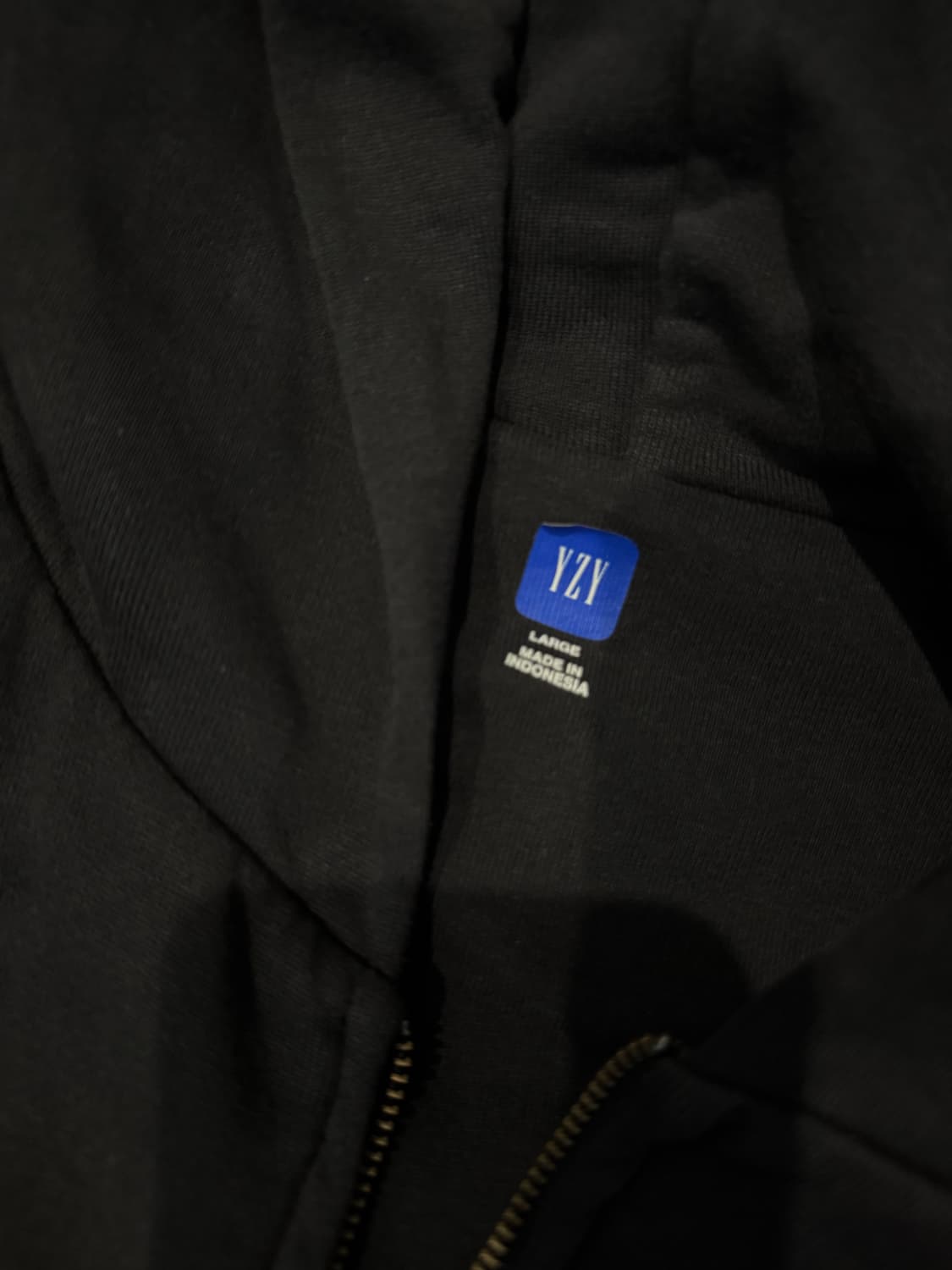 [L] 이지 갭 후드 집업 블랙 상품이미지3