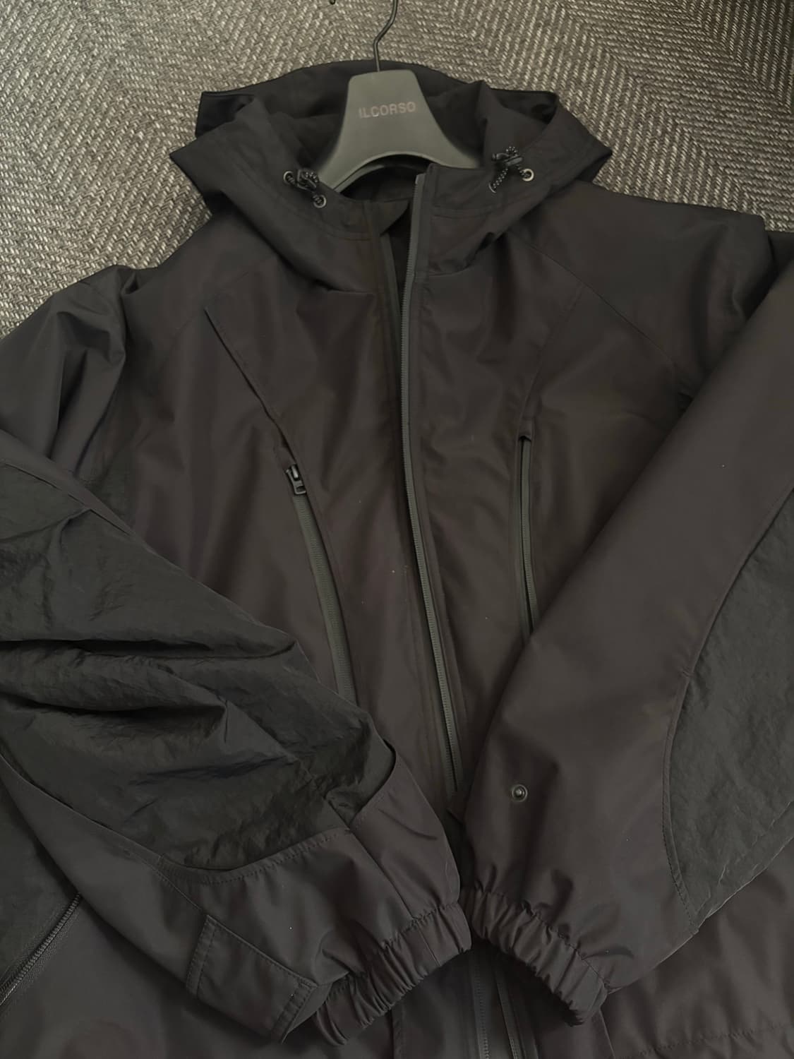 [L] 일꼬르소 바람막이 블랙 상품이미지1