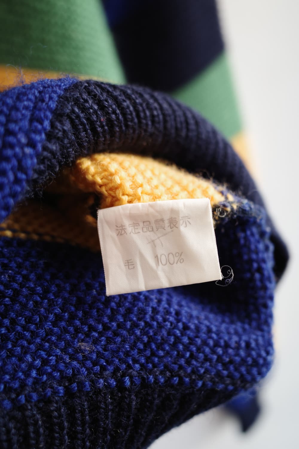 Japan brand 와펜패치 울 니트  상품이미지6