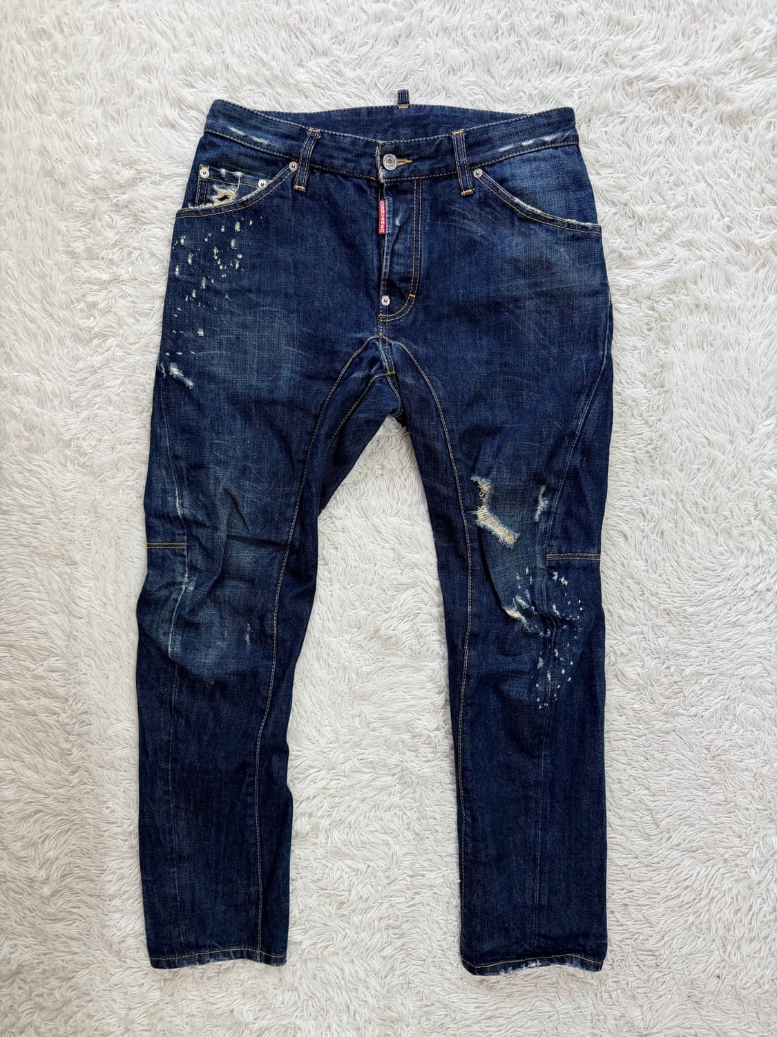 디스퀘어드2 (Dsquared2) 데님 더즈 레더 패치 디스트로이드 진 상품이미지3