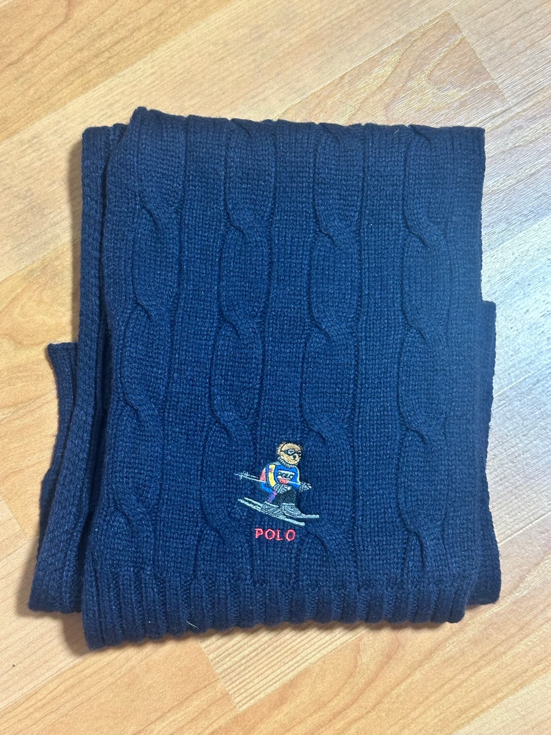 폴로 자수 목도리 상품이미지1