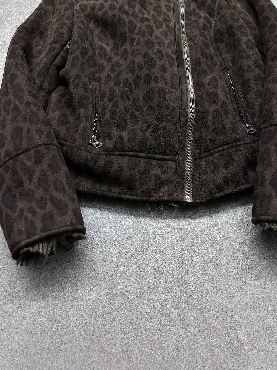 아르마니 레오파드 시어링 자켓 상품이미지3