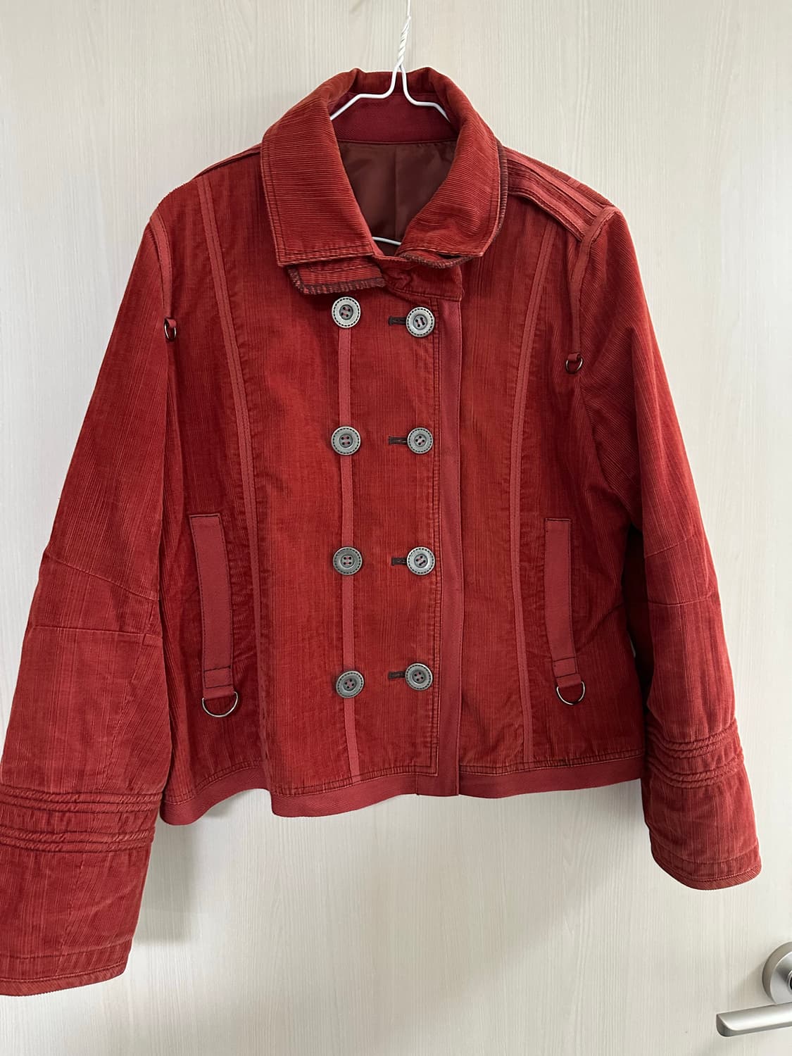 빈티지 레드 더블 자켓 코듀로이 상품이미지1