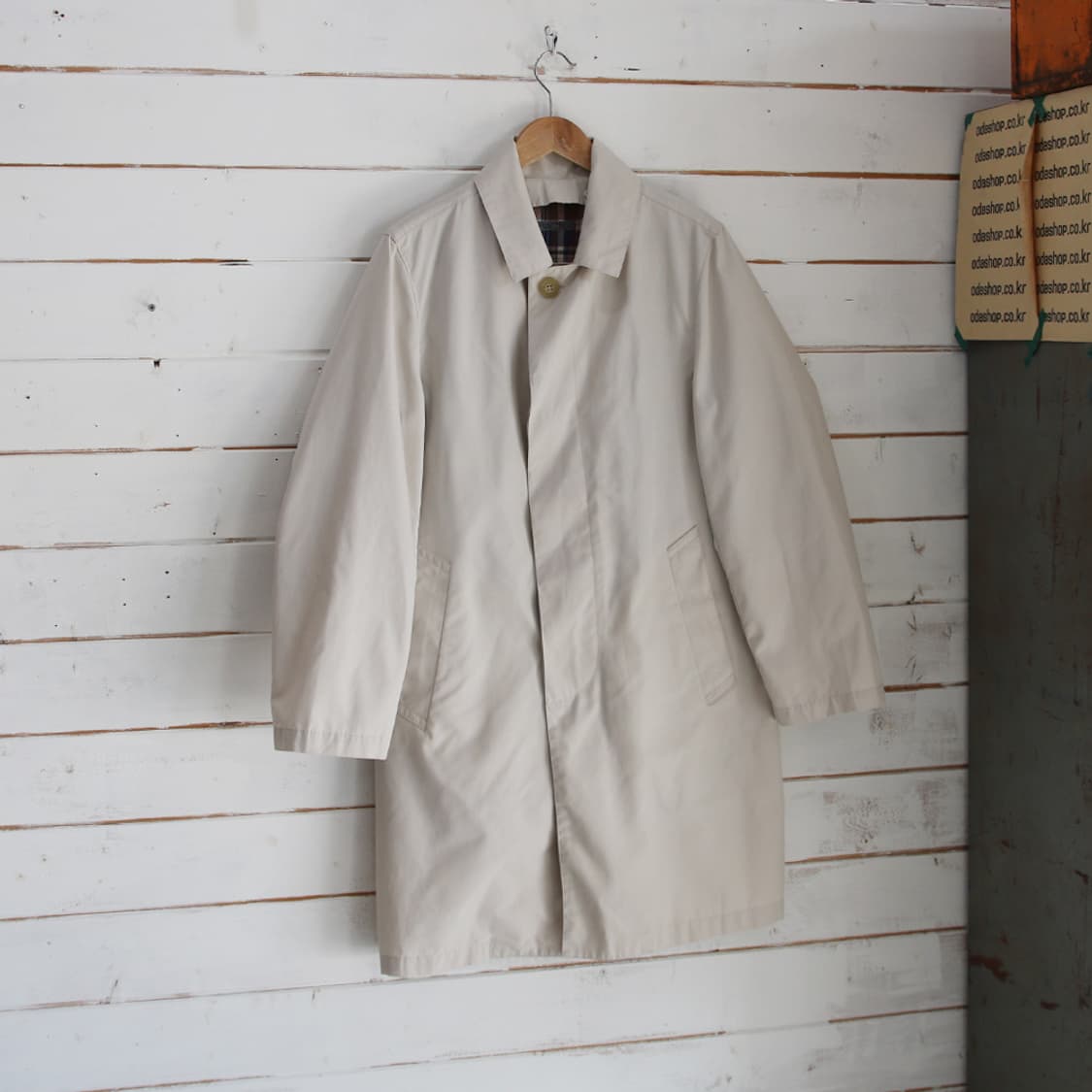 (착용컷) BLUE:LABEL 싱글 트렌치 코트 (남성용 98) 상품이미지1