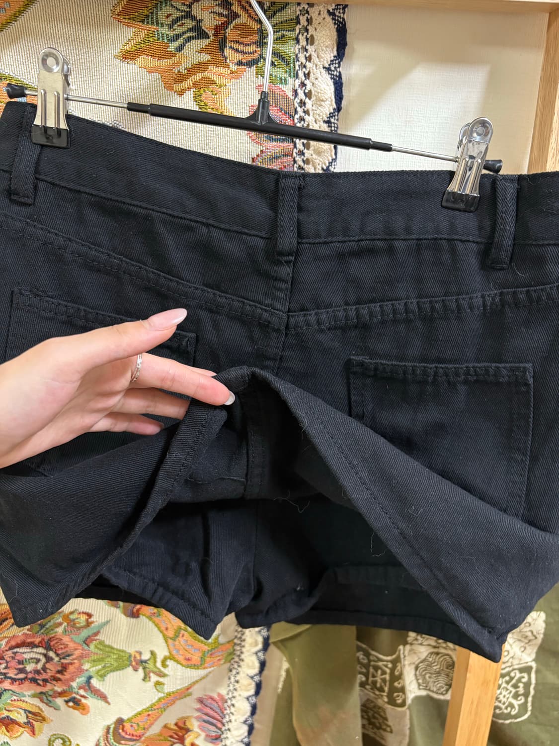 흑청 데님 미니 스커트  상품이미지6