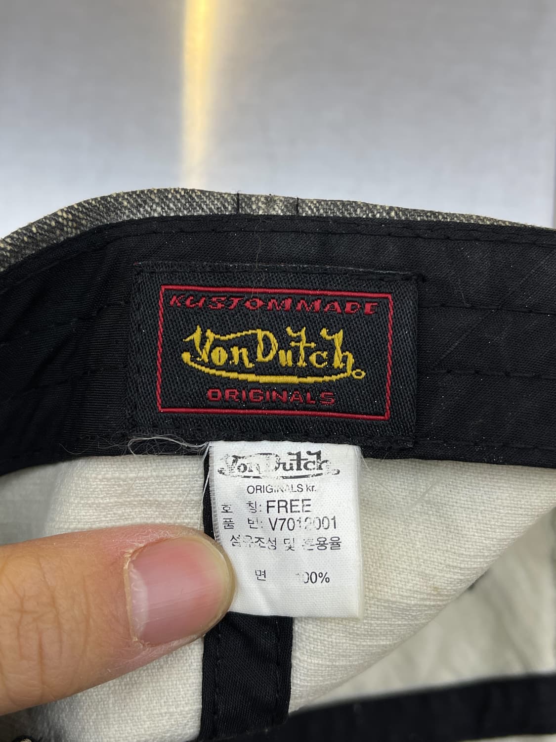 본 더치 Y2K 워싱 데님 캡 상품이미지5