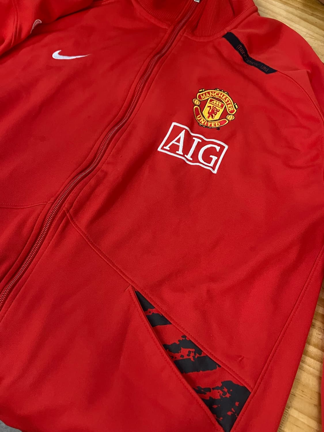 나이키 맨체스터 유나이티드 AIG 트랙 져지 레드 XL 상품이미지4
