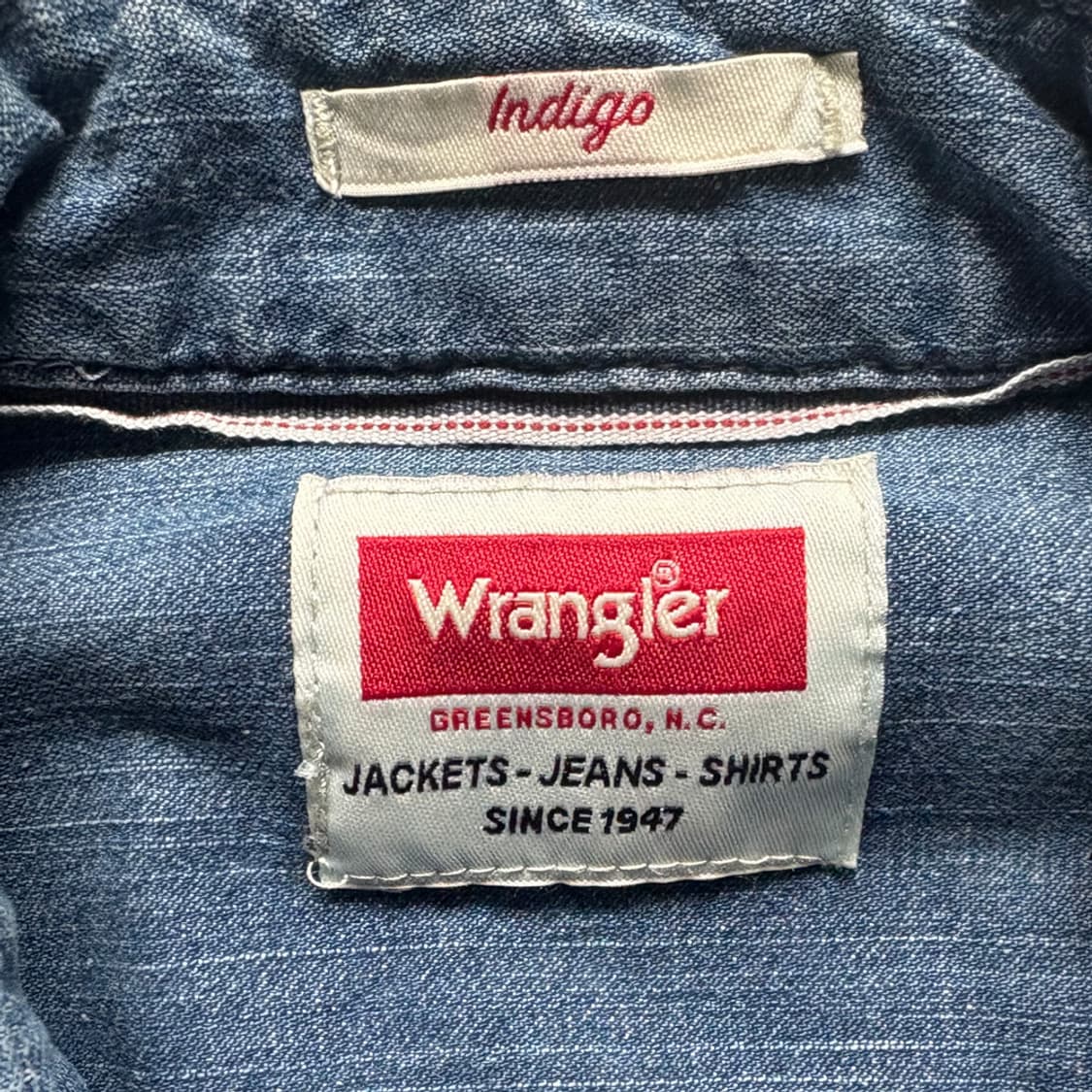 Wrangler 데님 웨스턴 셔츠 상품이미지8