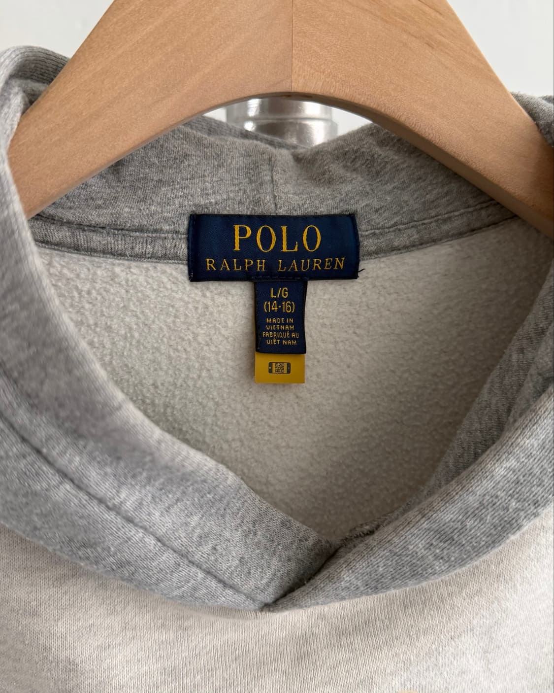 Polo 폴로 랄프로렌 QR신형 베어로고 배색 보이즈 후드티 상품이미지8