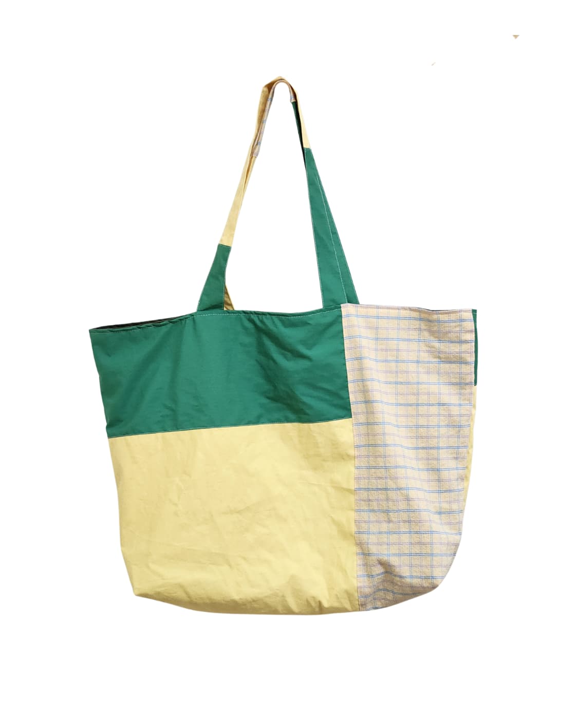 양면 배색 빅사이즈 보부상 숄더백 상품이미지1