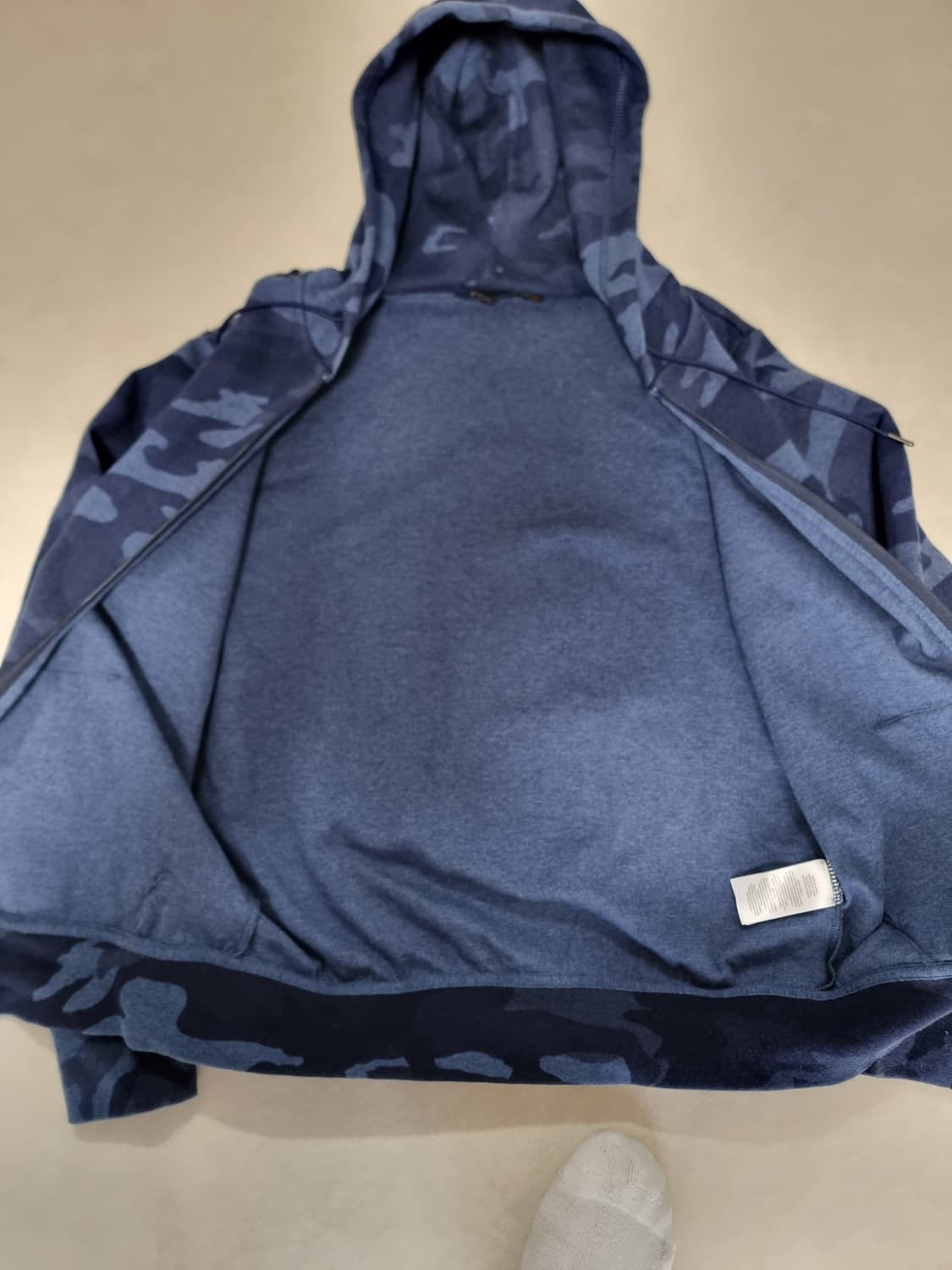 폴로 랄프로렌 블루 카모 후드 집업 상품이미지3