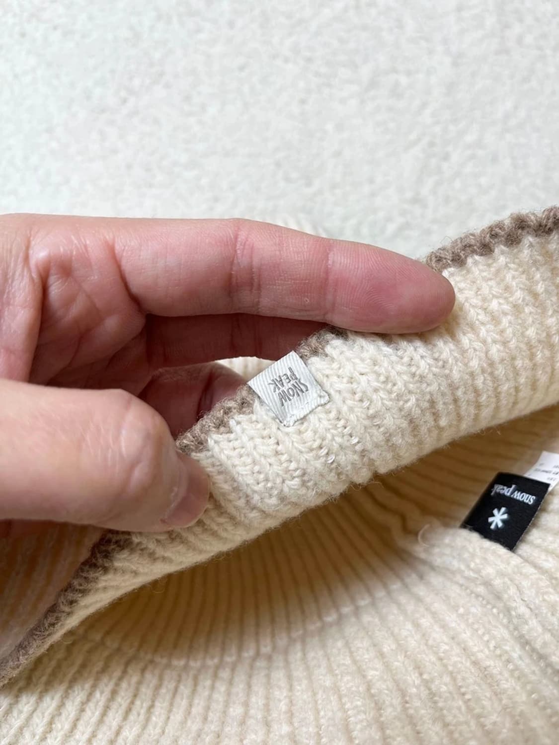 스노우 23FW 니트 버킷 햇 A1691 상품이미지5