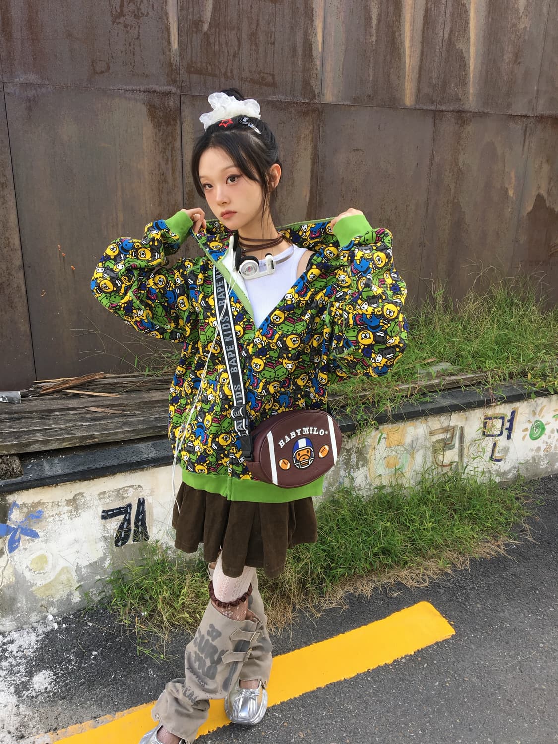 베이프 사파리 후드집업 상품이미지3