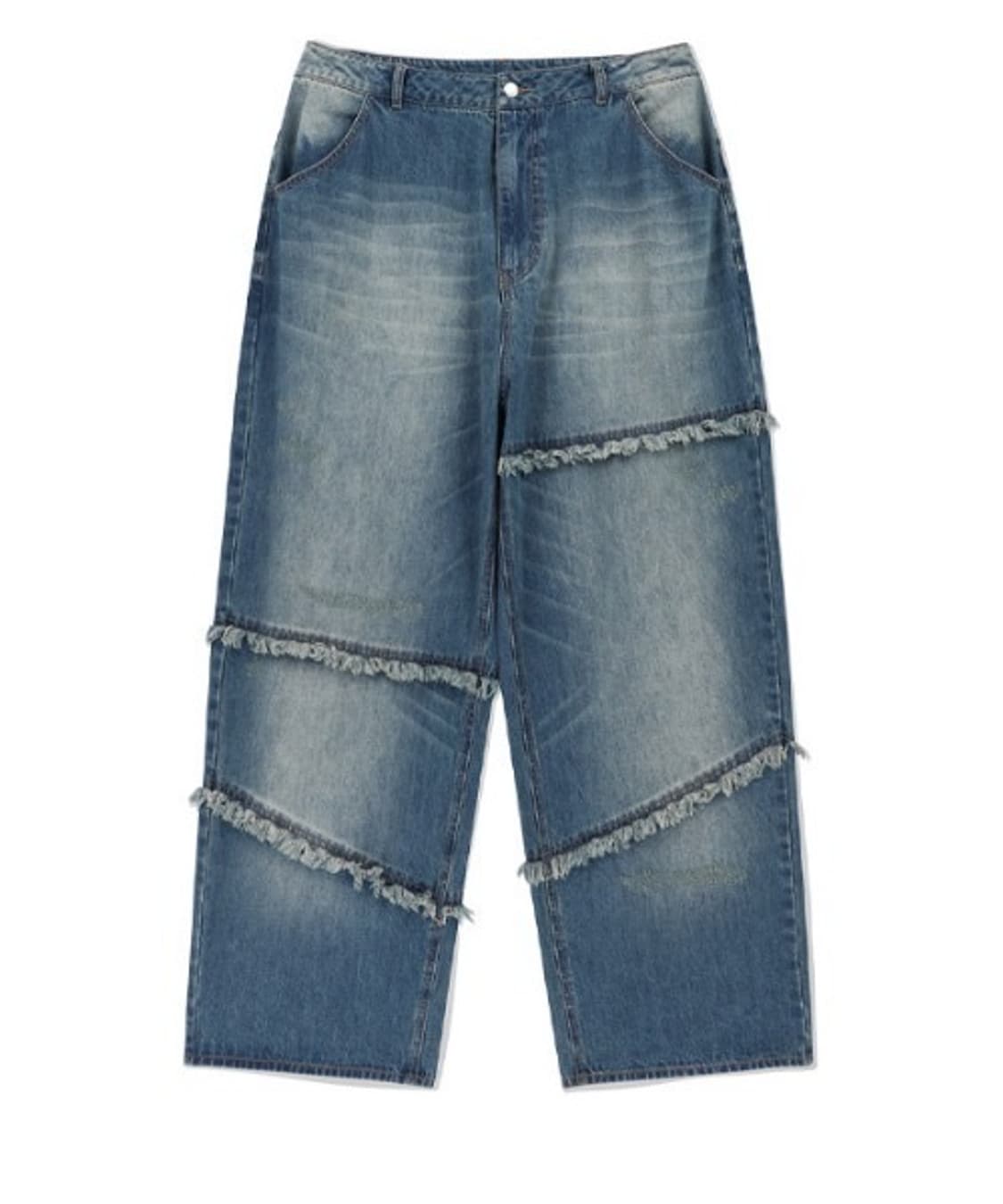 로맨틱크라운 와이드 진 데님 청바지 XL 상품이미지3