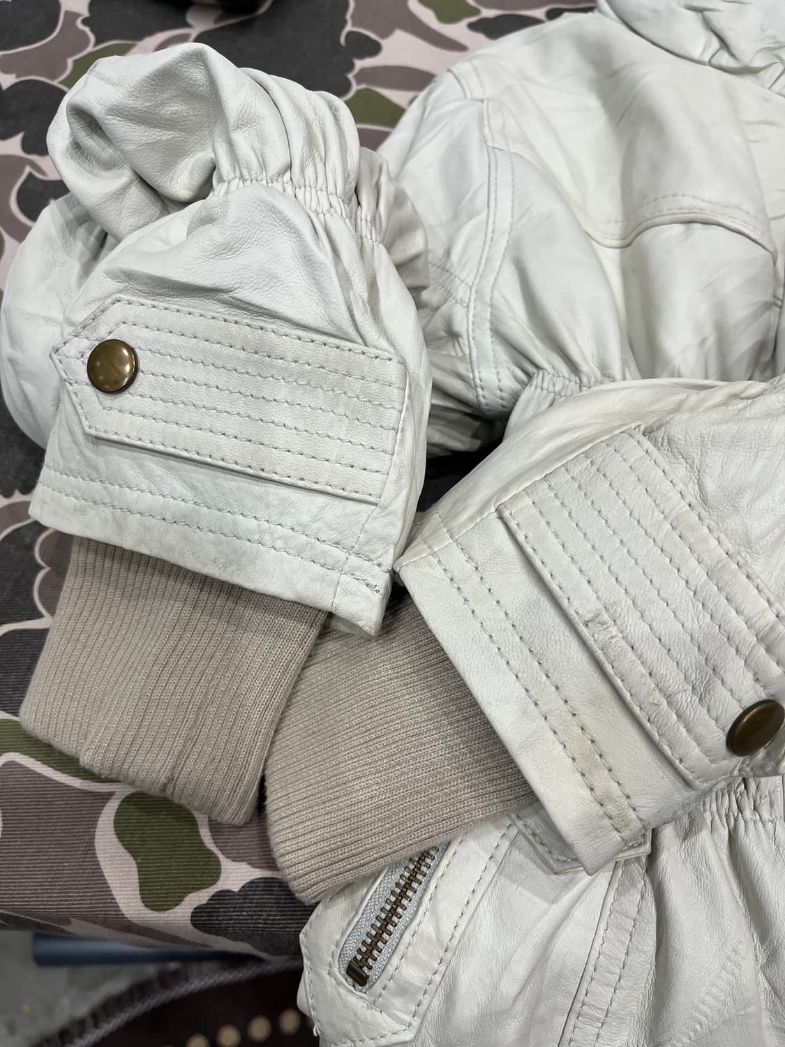 UNIT PLUS 양가죽 하이넥 셔링 자켓 우먼즈 상품이미지6