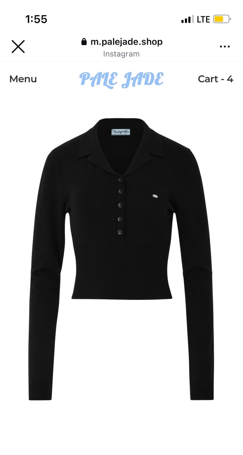 페일제이드 카라 니트 티 상품이미지1