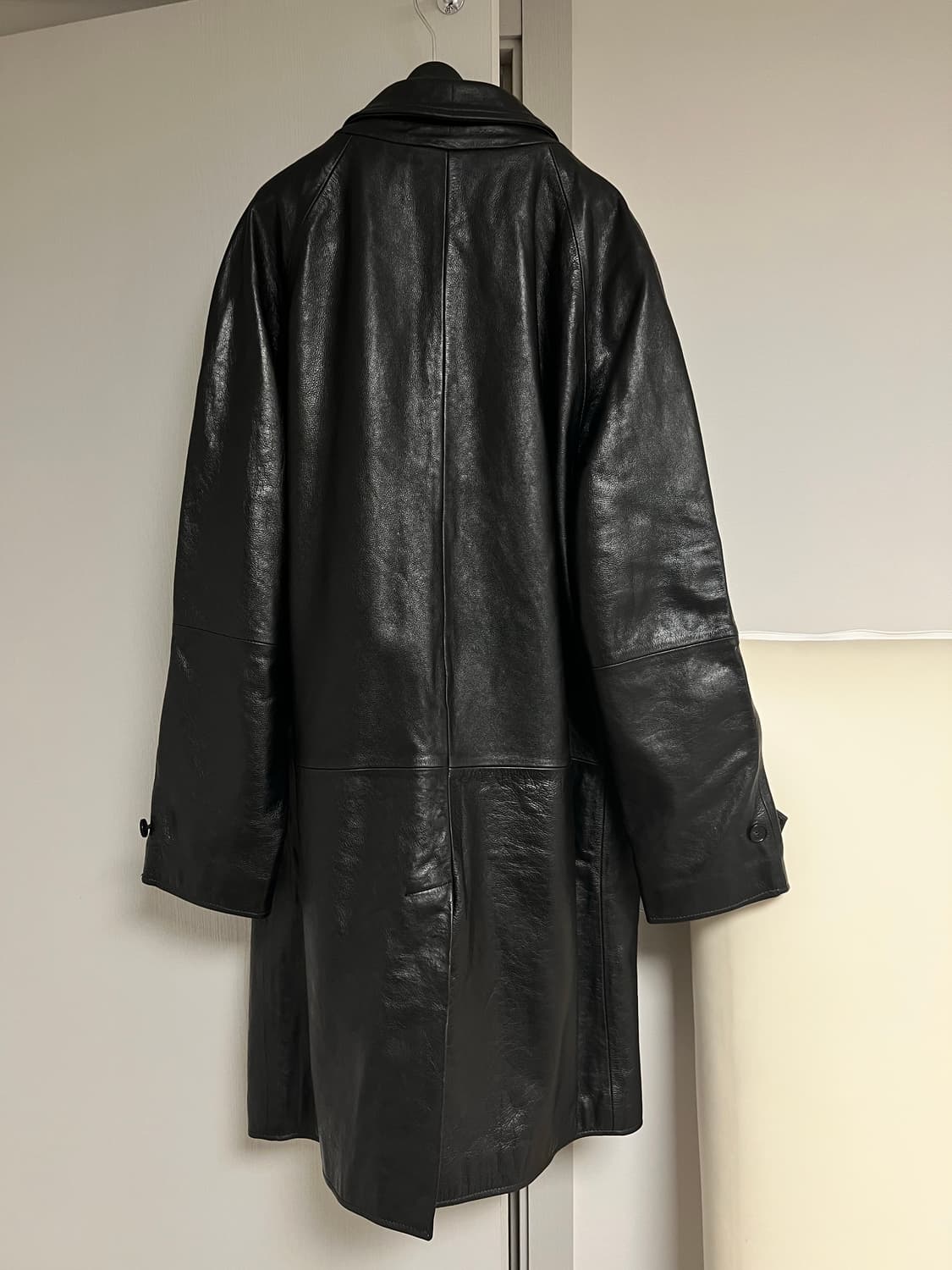 자라 스티븐 마이젤 콜라보 가죽 레더 코트 M 상품이미지2