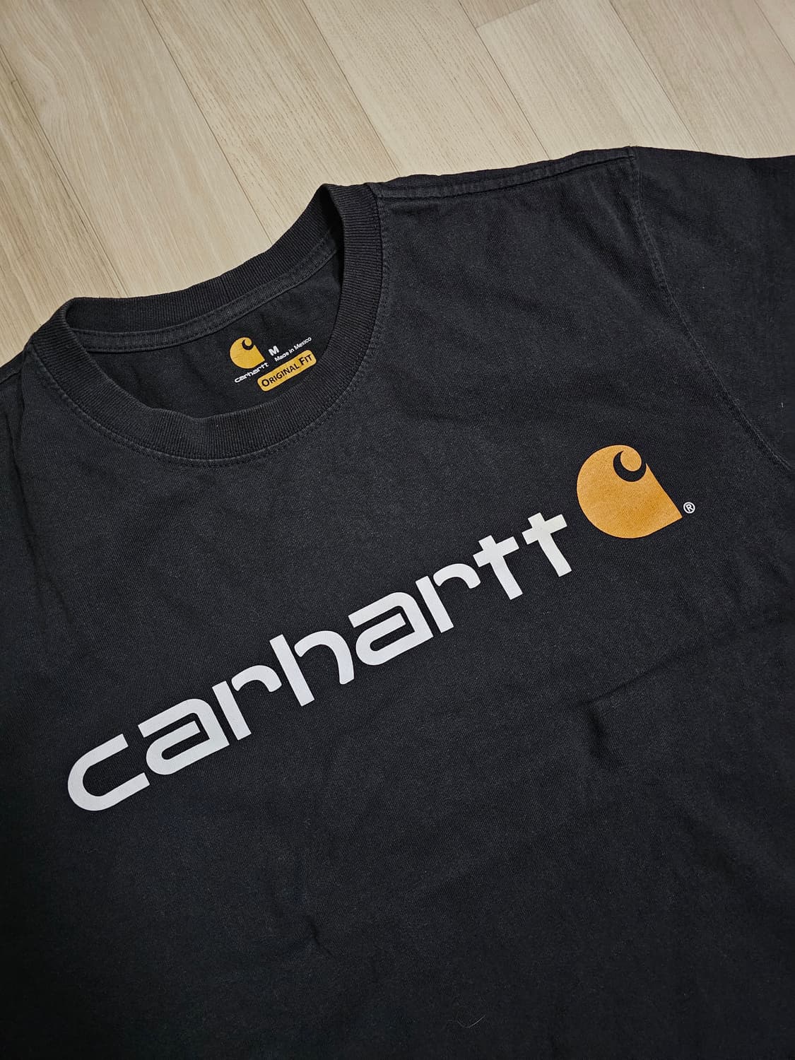 칼하트 블랙 반팔티 M Original Fit 상품이미지3