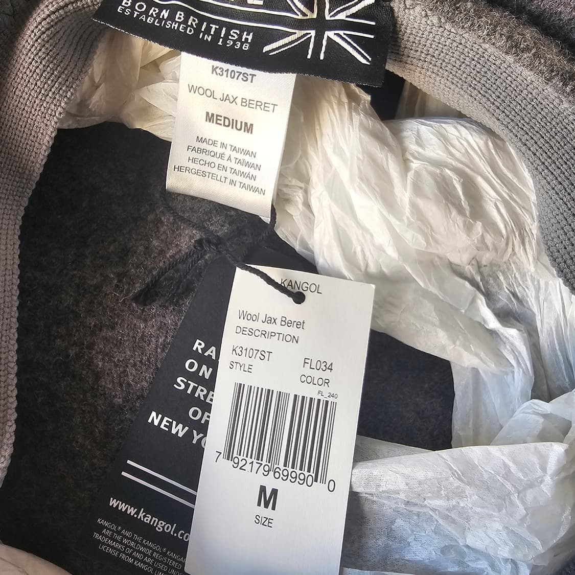 캉골 울잭스 베레모 그레이(플라넬) M 사이즈 상품이미지3