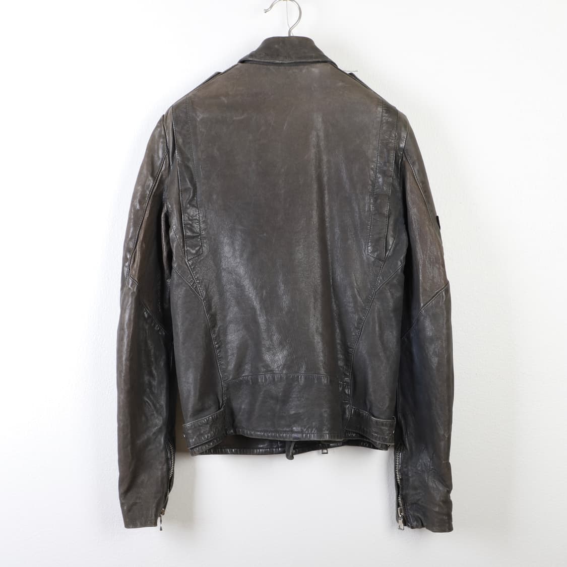 46 / Balmain 발망 패치 램스킨 가죽 자켓 상품이미지2