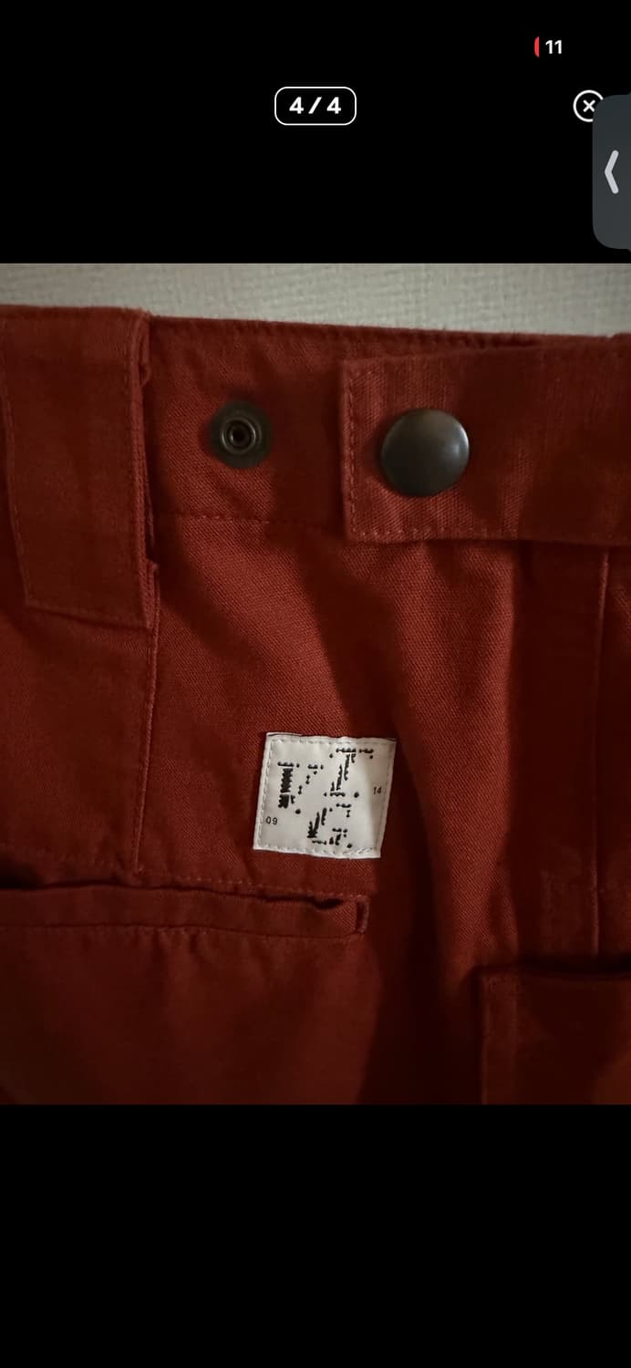해칭룸 VTG Star Fatigue Pants Washed Red 상품이미지4