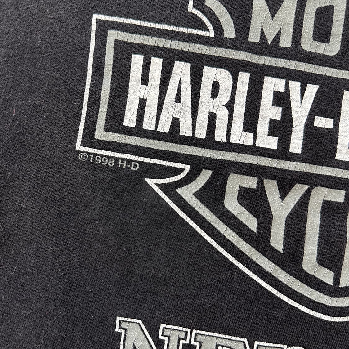 90s USA 할리데이비슨 이글 플레임 티셔츠 XL 상품이미지7
