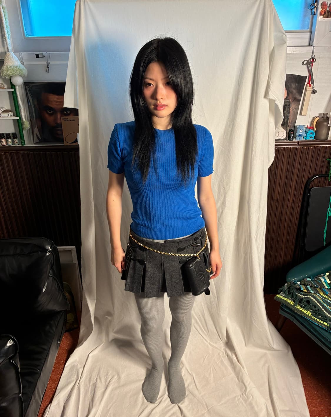 더오픈프로덕트 OPENYY Blue knit tee 상품이미지2