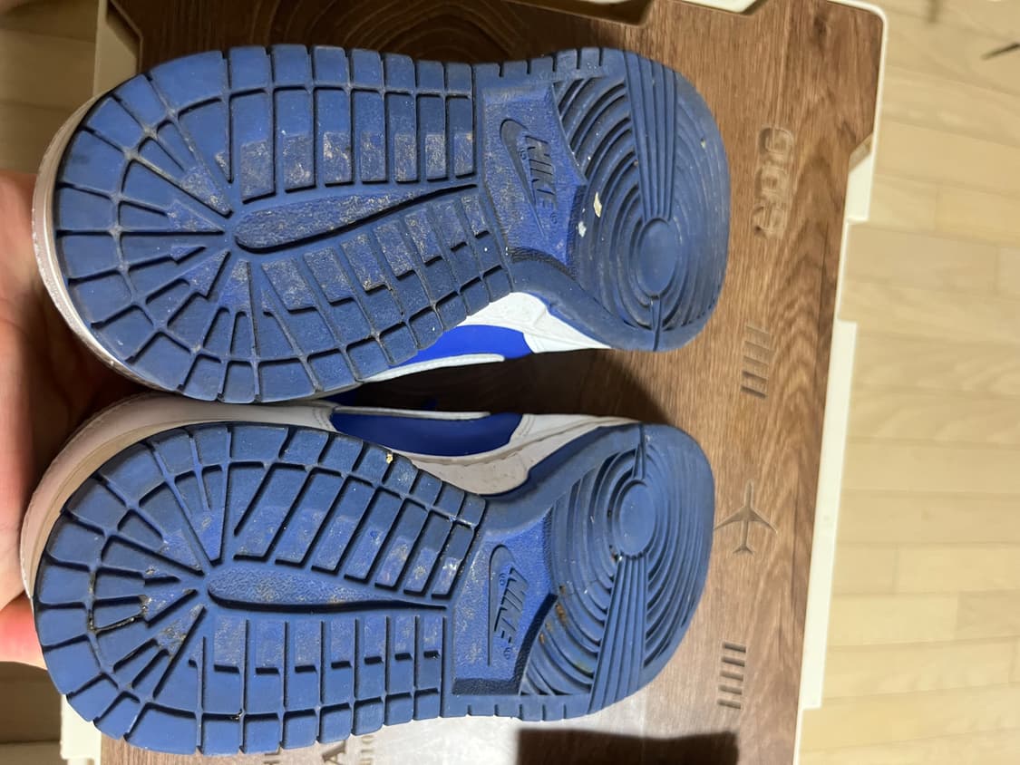 나이키 덩크로우 흰/파 260사이즈 급쳐 상품이미지2