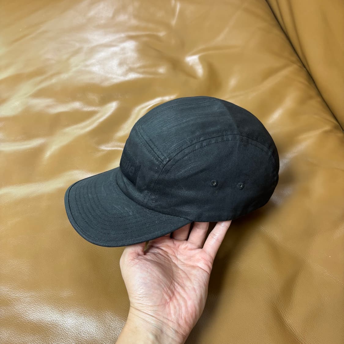 Supreme MM6 슈프림x메종 마르지엘라 페인티드 블랙 캠프캡 모자 상품이미지4