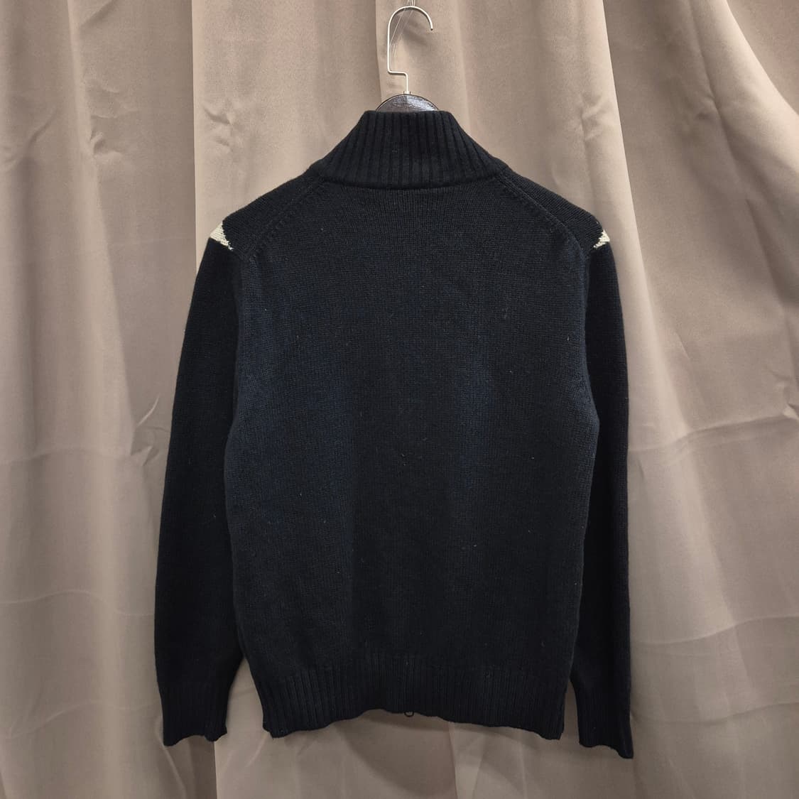 라코스테 블랙 니트 집업 가디건 95 상품이미지3