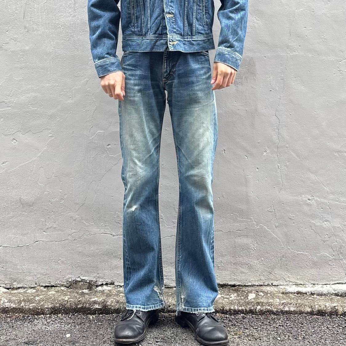 일본 리 0102 부츠컷 셀비지 상품이미지2