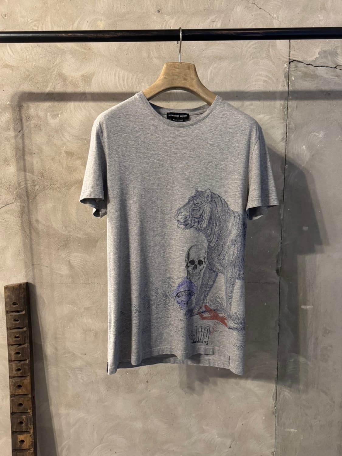알렉산더 맥퀸 그래픽 티셔츠 슬림100 상품이미지1